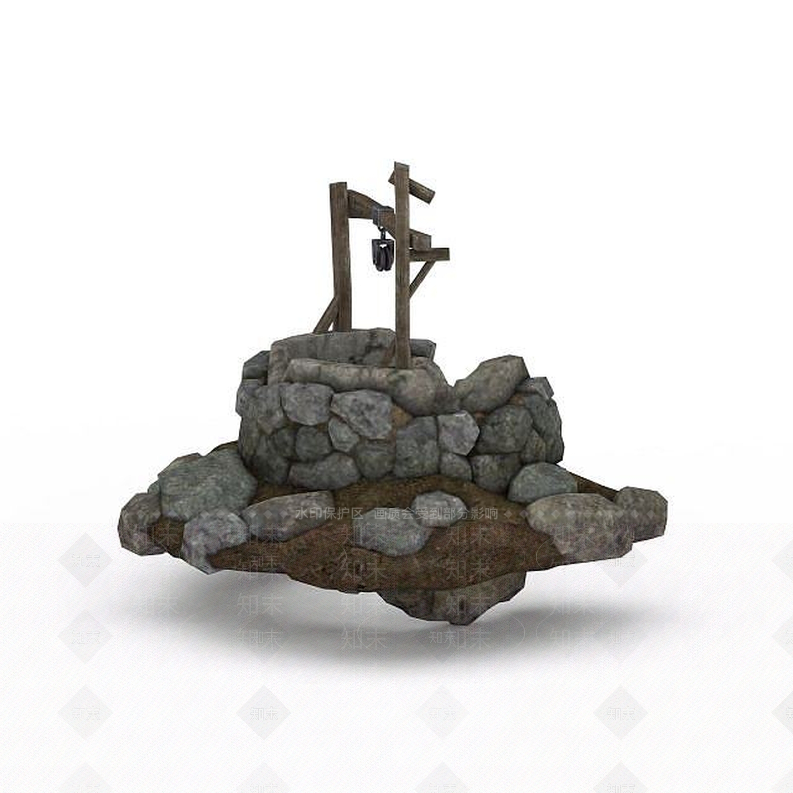 现代剑灵游戏场景古井3D模型下载【ID:1200034968】