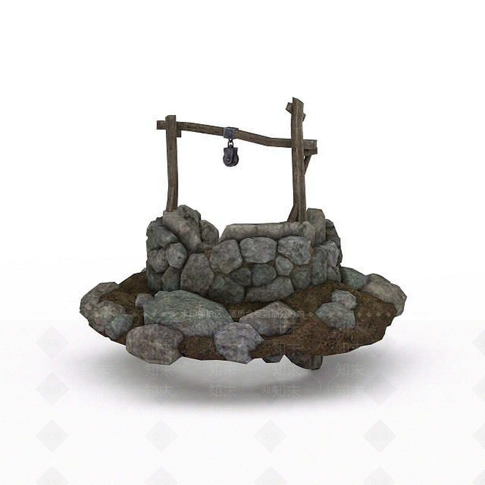现代剑灵游戏场景古井3D模型下载【ID:1200034968】
