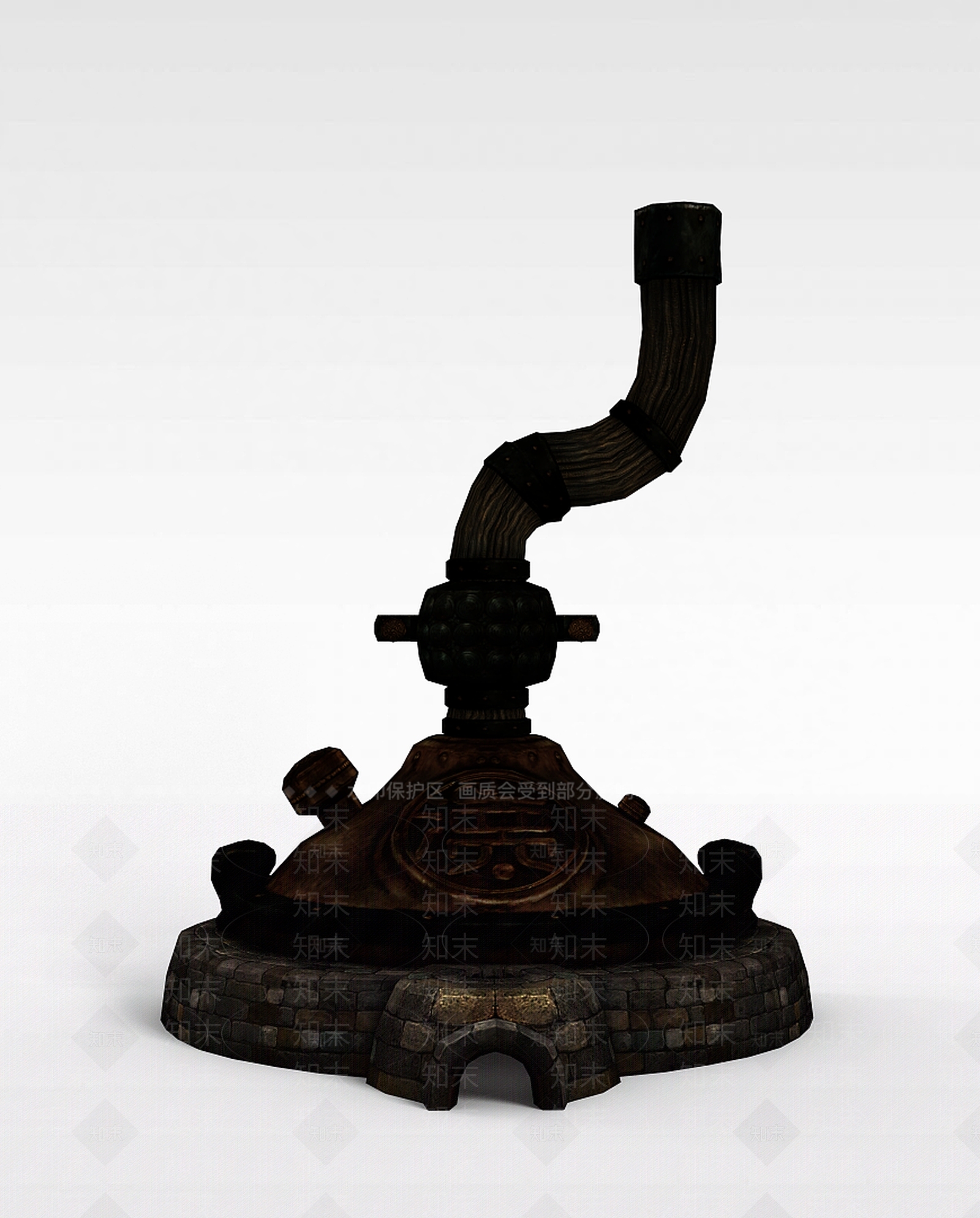 现代剑灵游戏建筑场景3D模型下载【ID:1200035162】