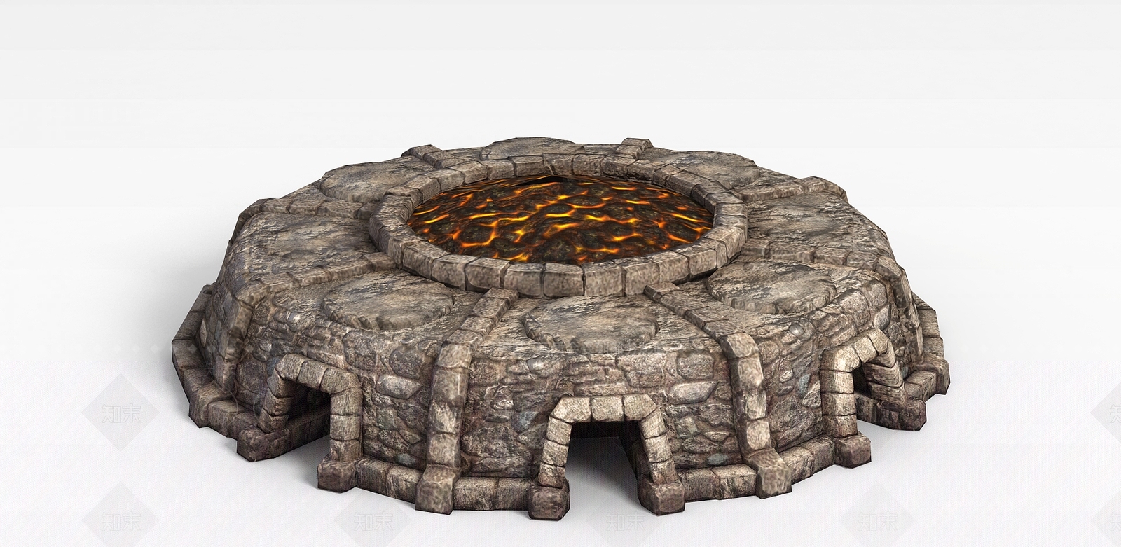 现代剑灵游戏建筑场景3D模型下载【ID:1200035283】