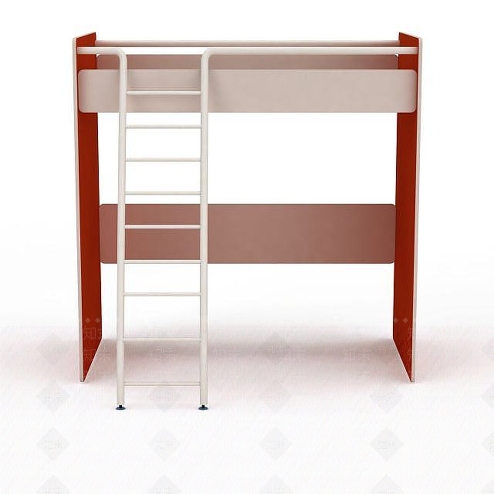 现代拼色儿童上下床3D模型下载【ID:1200036084】