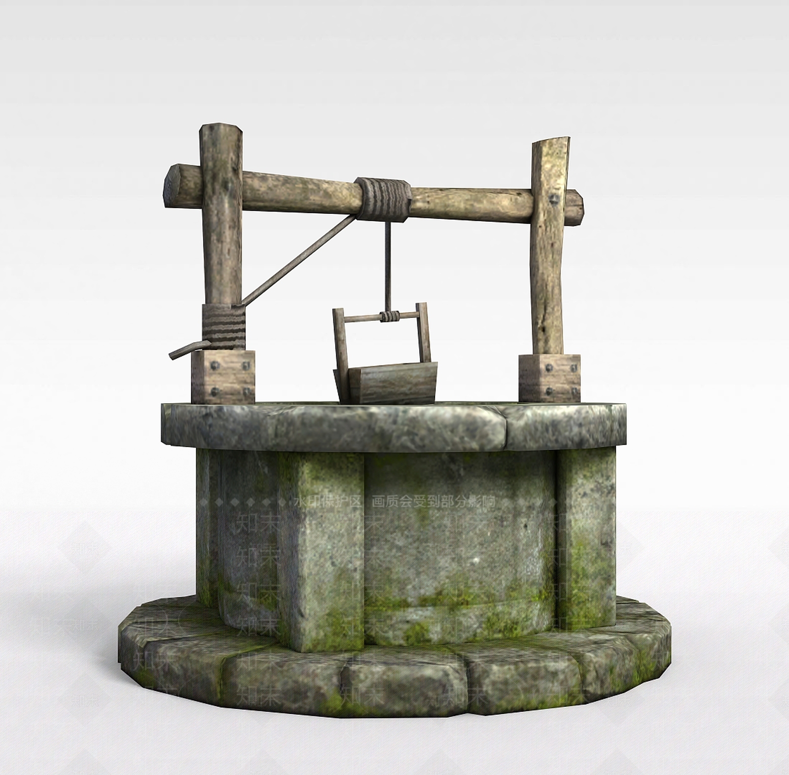 现代剑灵场景道具古井3D模型下载【ID:1200036688】