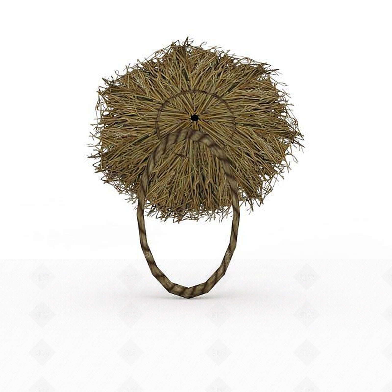 现代Q版游戏服装草帽3D模型下载【ID:1200186991】