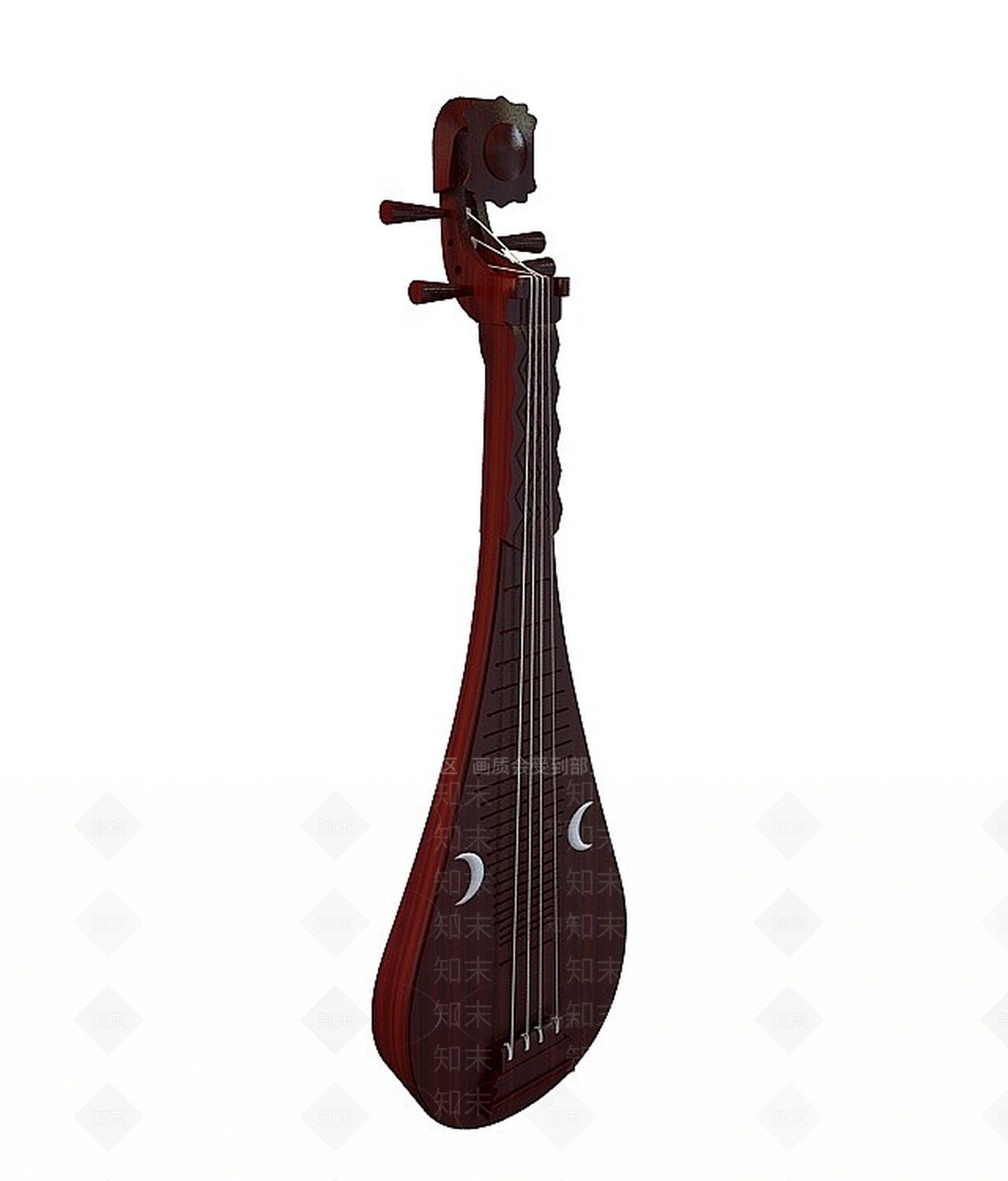 现代琵琶3D模型下载【ID:1200037178】