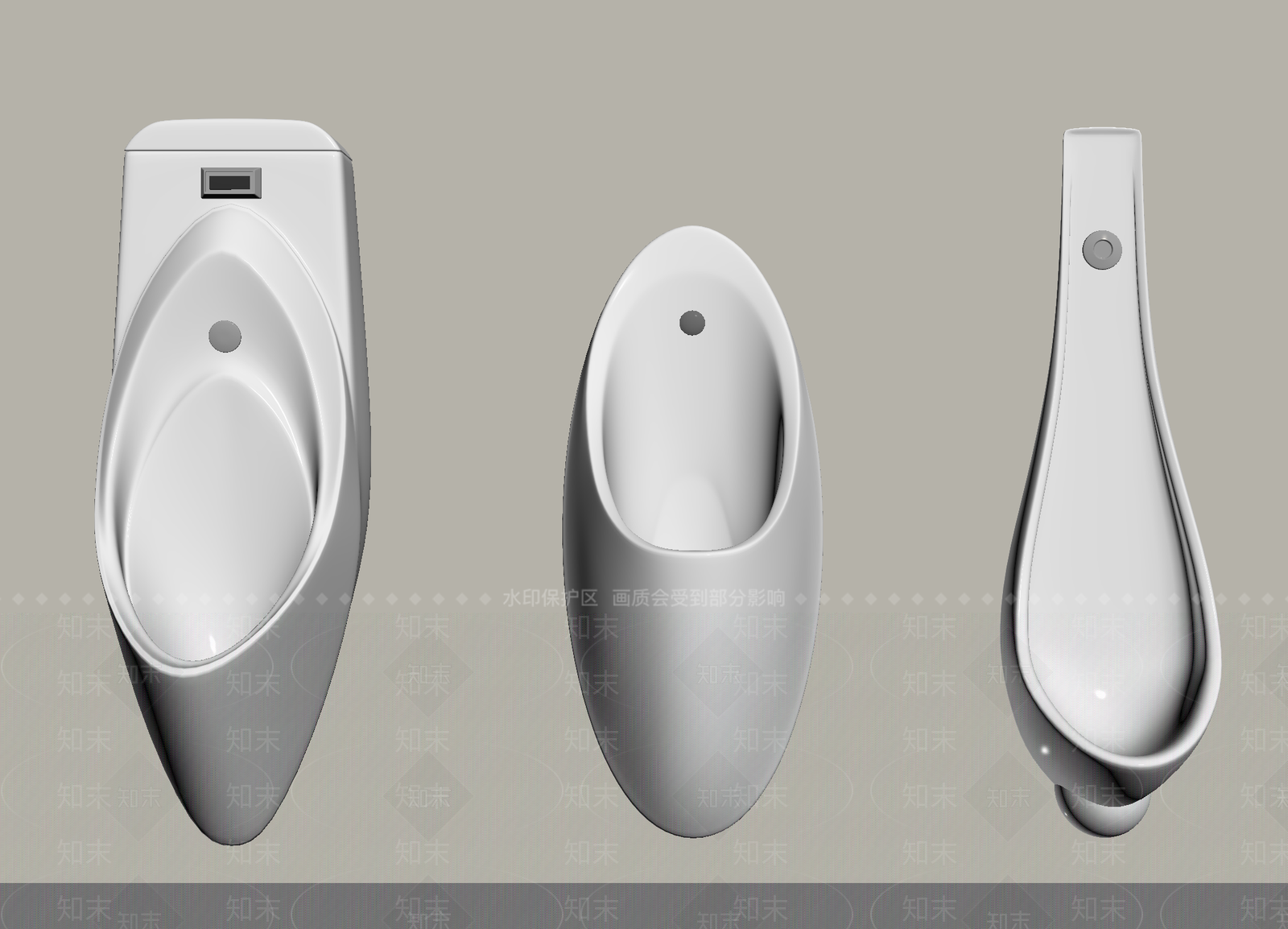 小便斗SU模型下载【ID:1200037542】