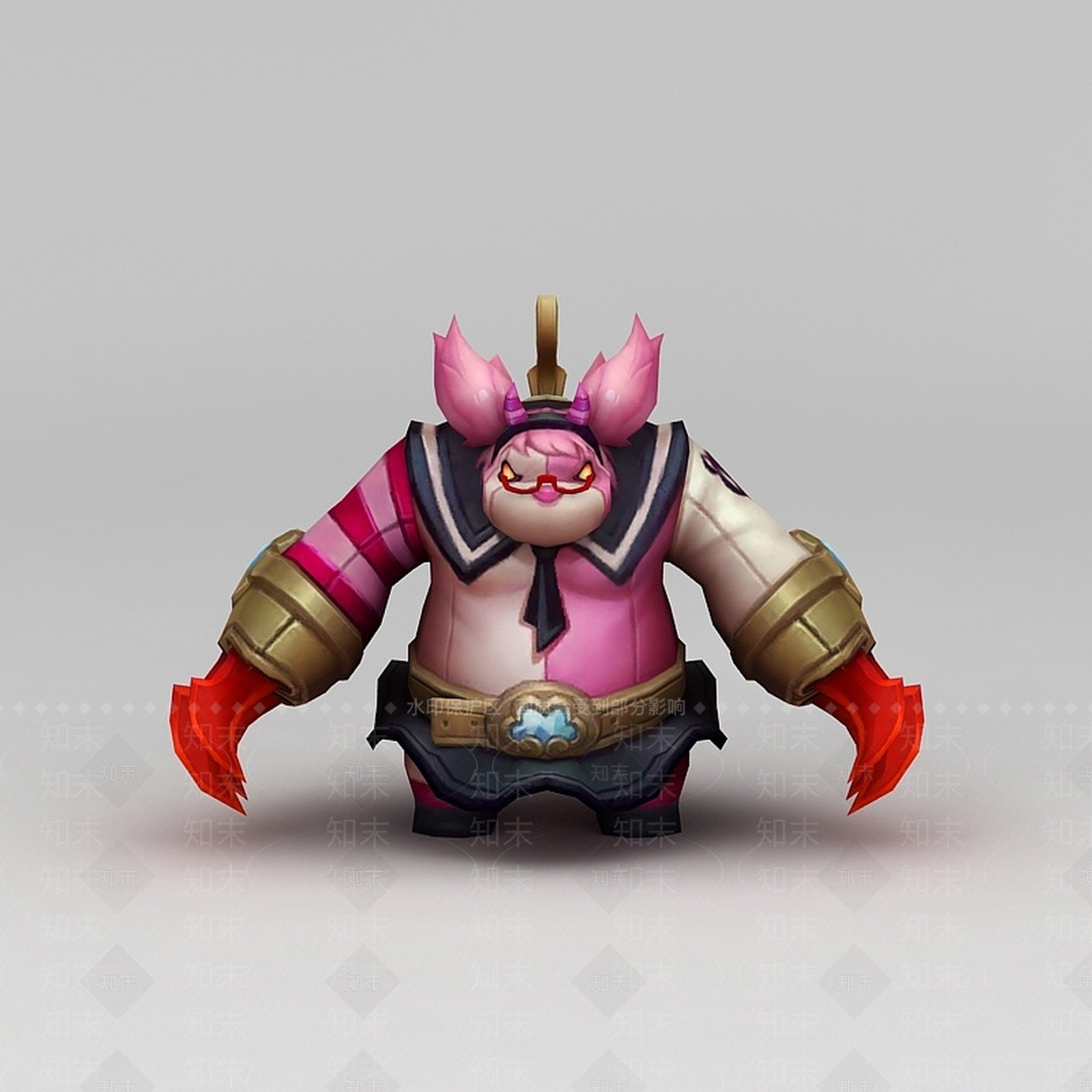 现代王者荣耀游戏角色3D模型下载【ID:1200037787】