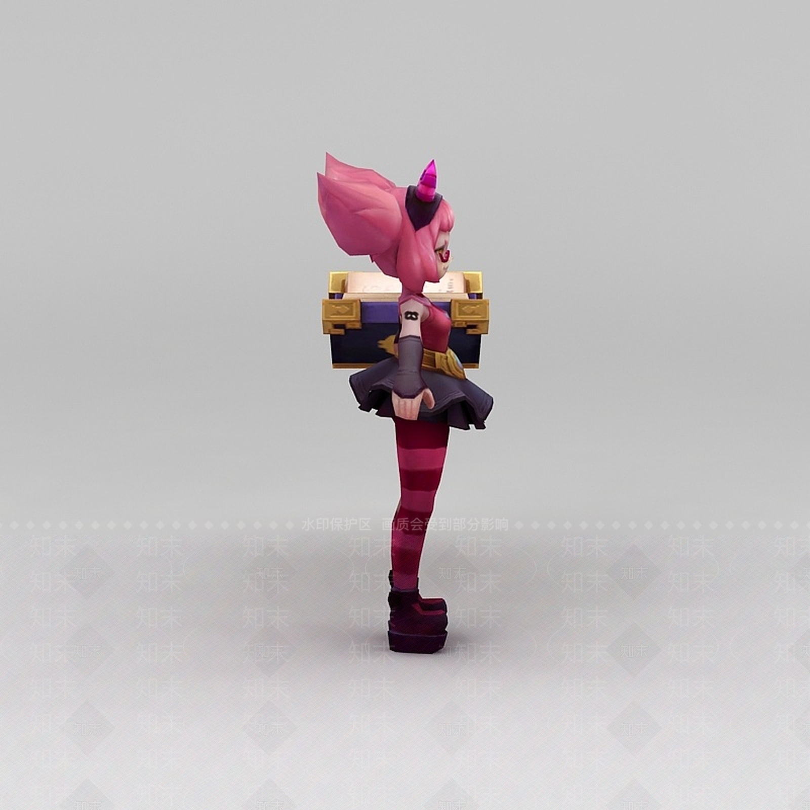 现代王者荣耀女角色3D模型下载【ID:1200037844】