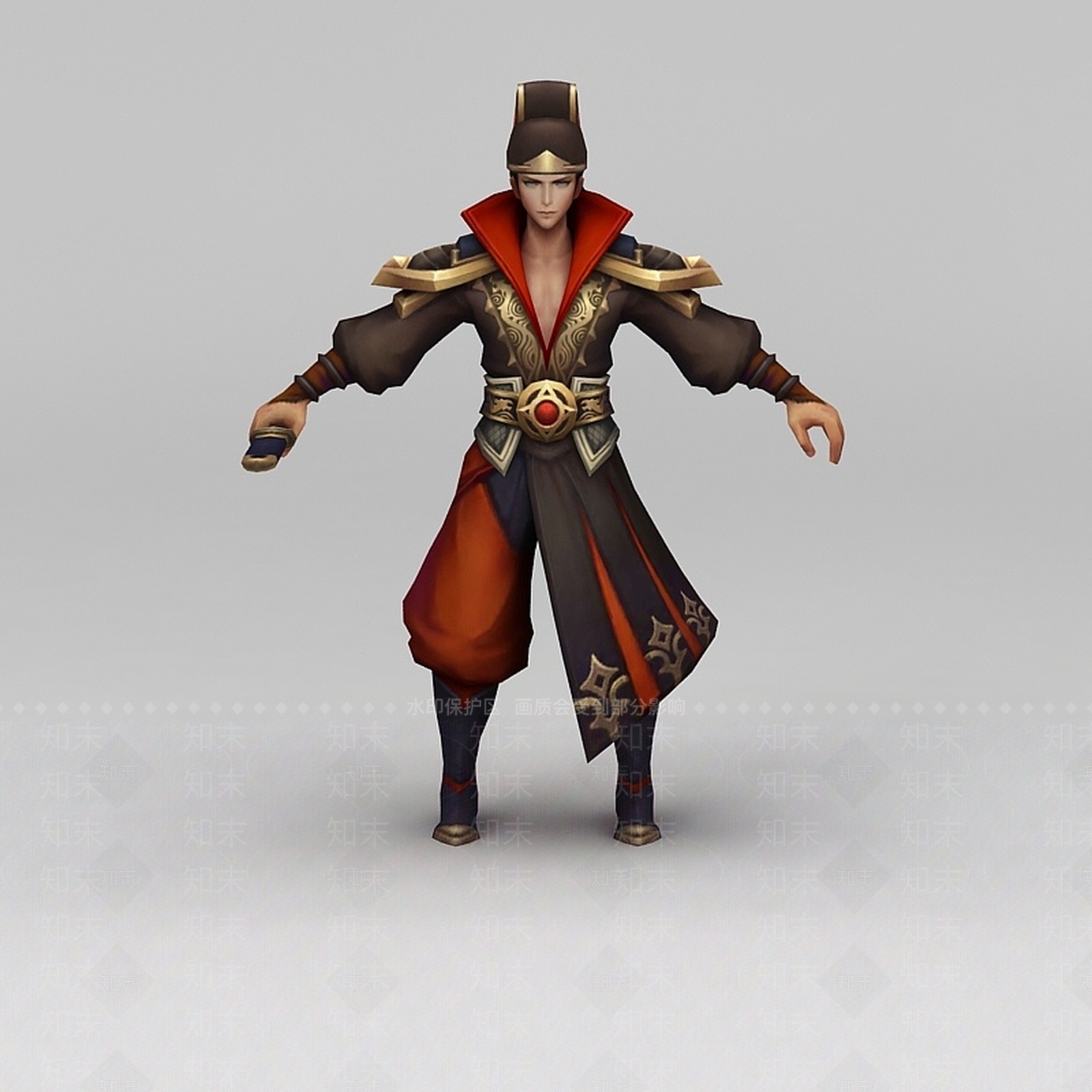 现代王者荣耀人物角色男3D模型下载【ID:1200038716】