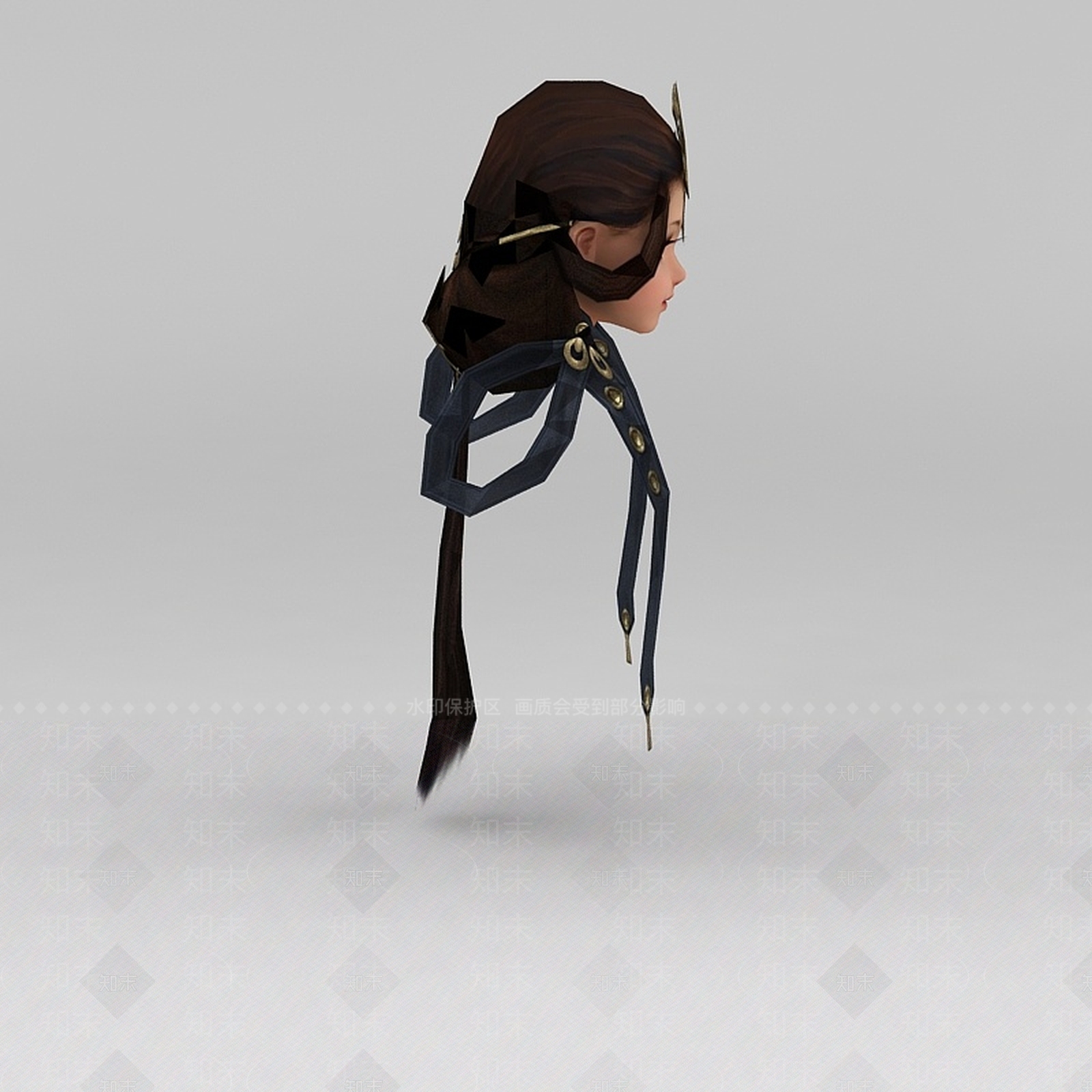 现代剑网三女角色发型3D模型下载【ID:1200038940】