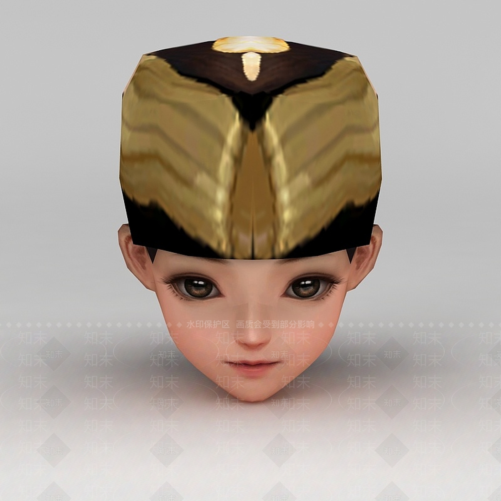 现代剑网三人物发型3D模型下载【ID:1200038914】