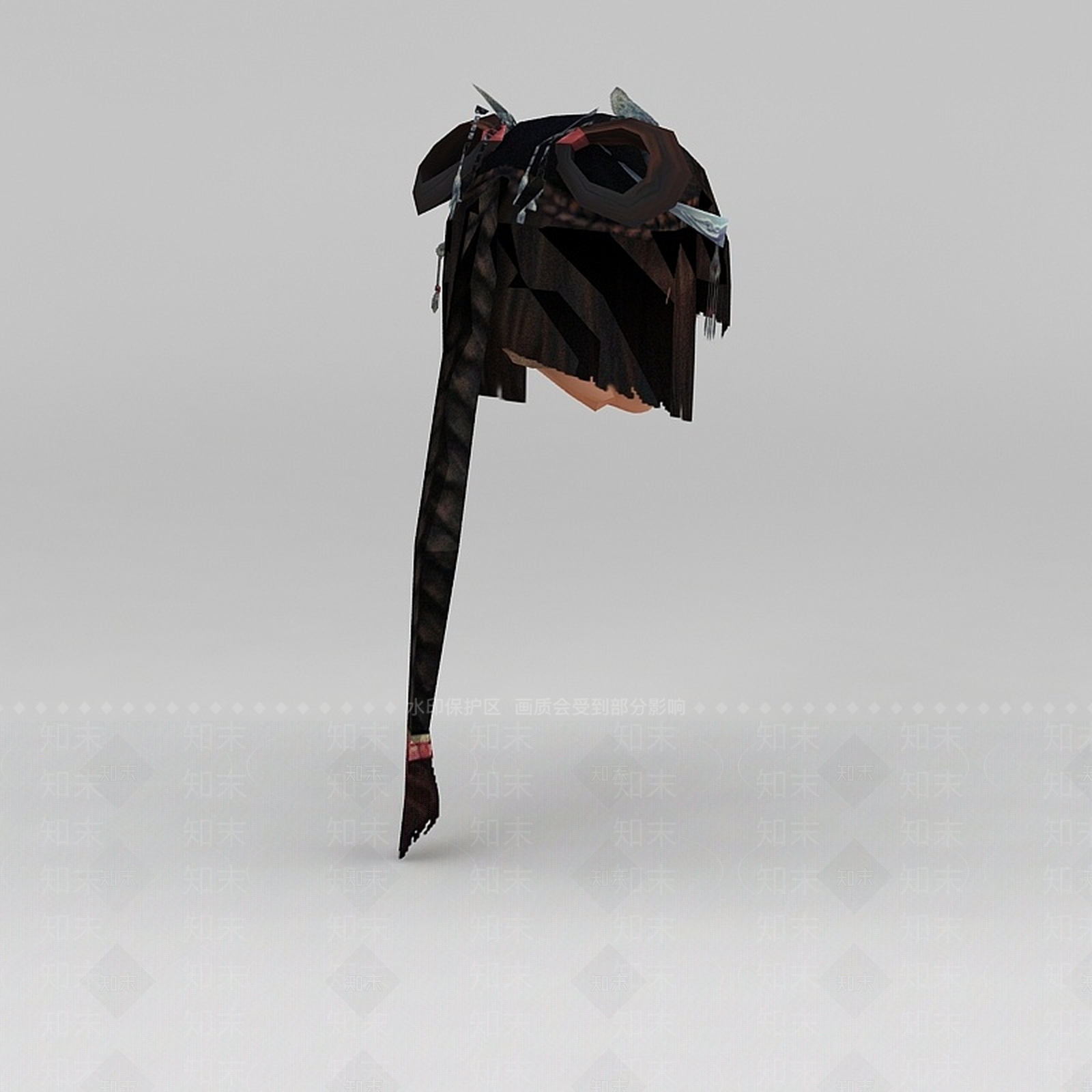 现代剑网三人物发型3D模型下载【ID:1200039026】