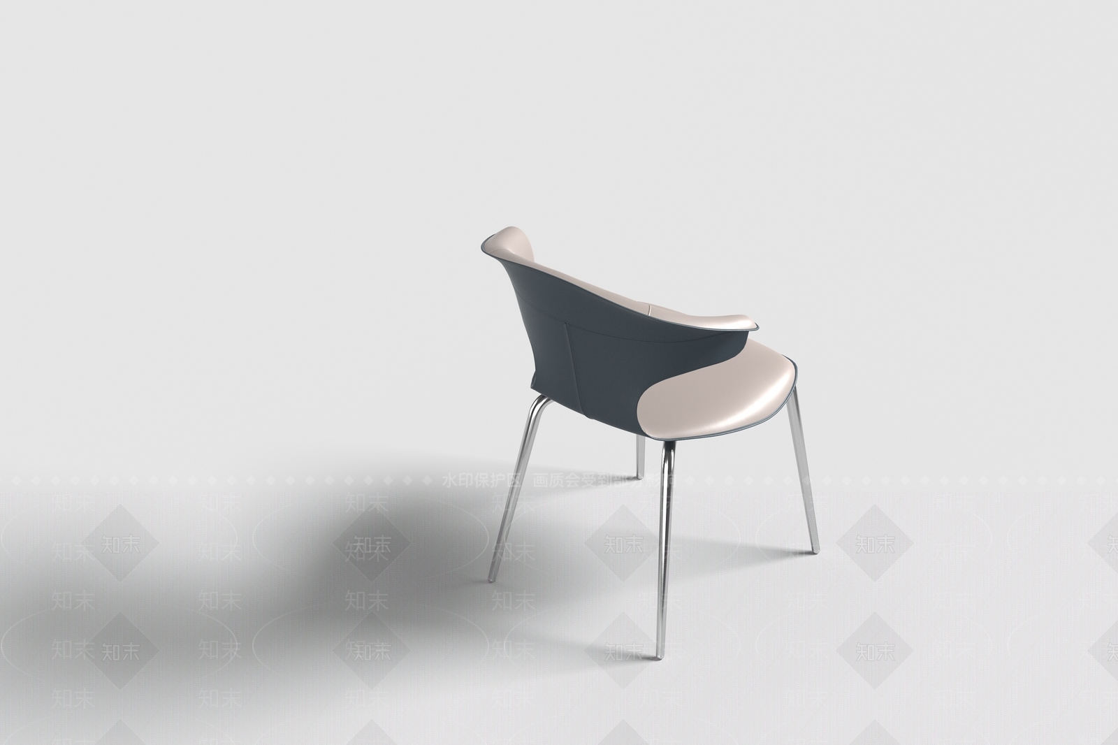 现代意式餐椅3D模型下载【ID:1200039474】