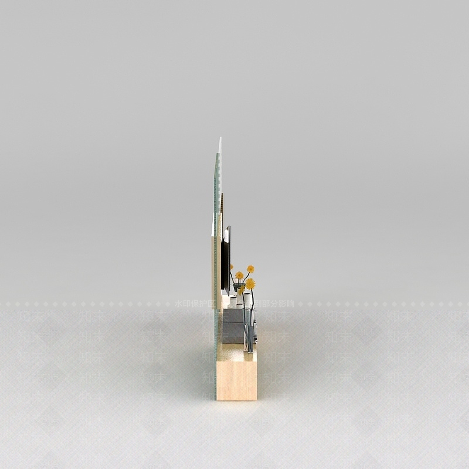 现代家装客厅电视墙3D模型下载【ID:1200040326】