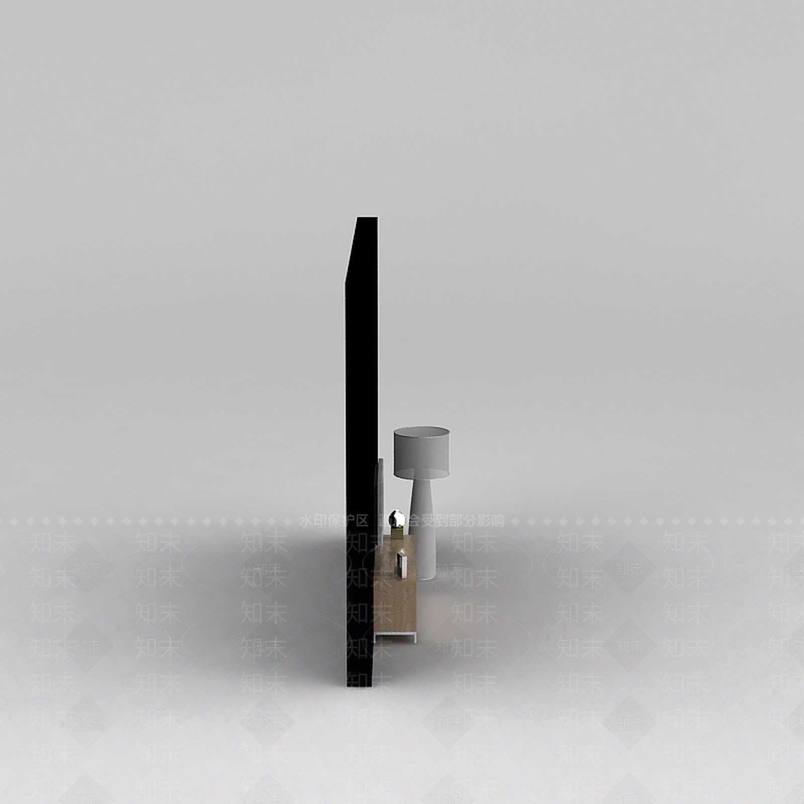现代实木电视柜3D模型下载【ID:1200040495】