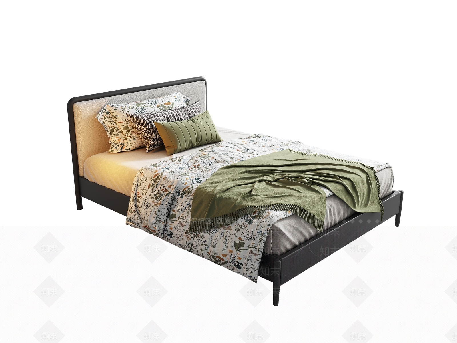 法式中古单人床SU模型下载【ID:1200040782】