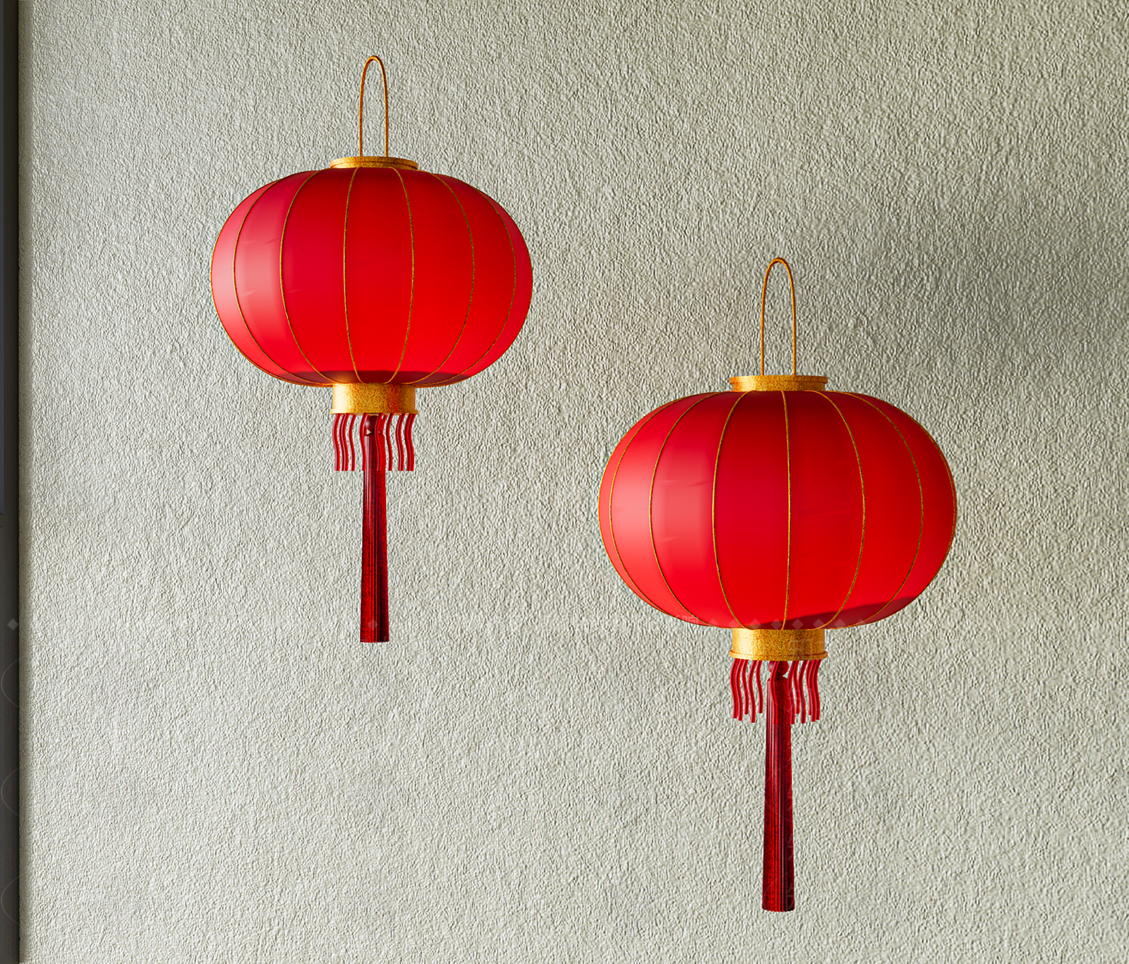 新中式现代灯笼3D模型下载【ID:1200040855】