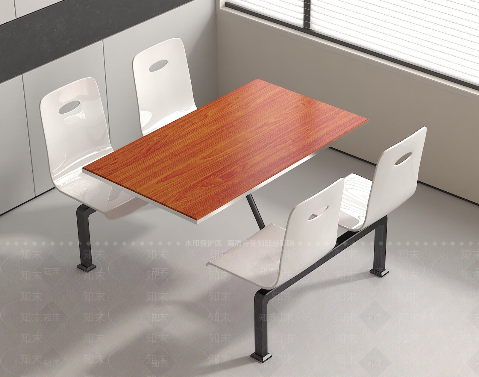 现代中式餐桌椅3D模型下载【ID:1200040904】