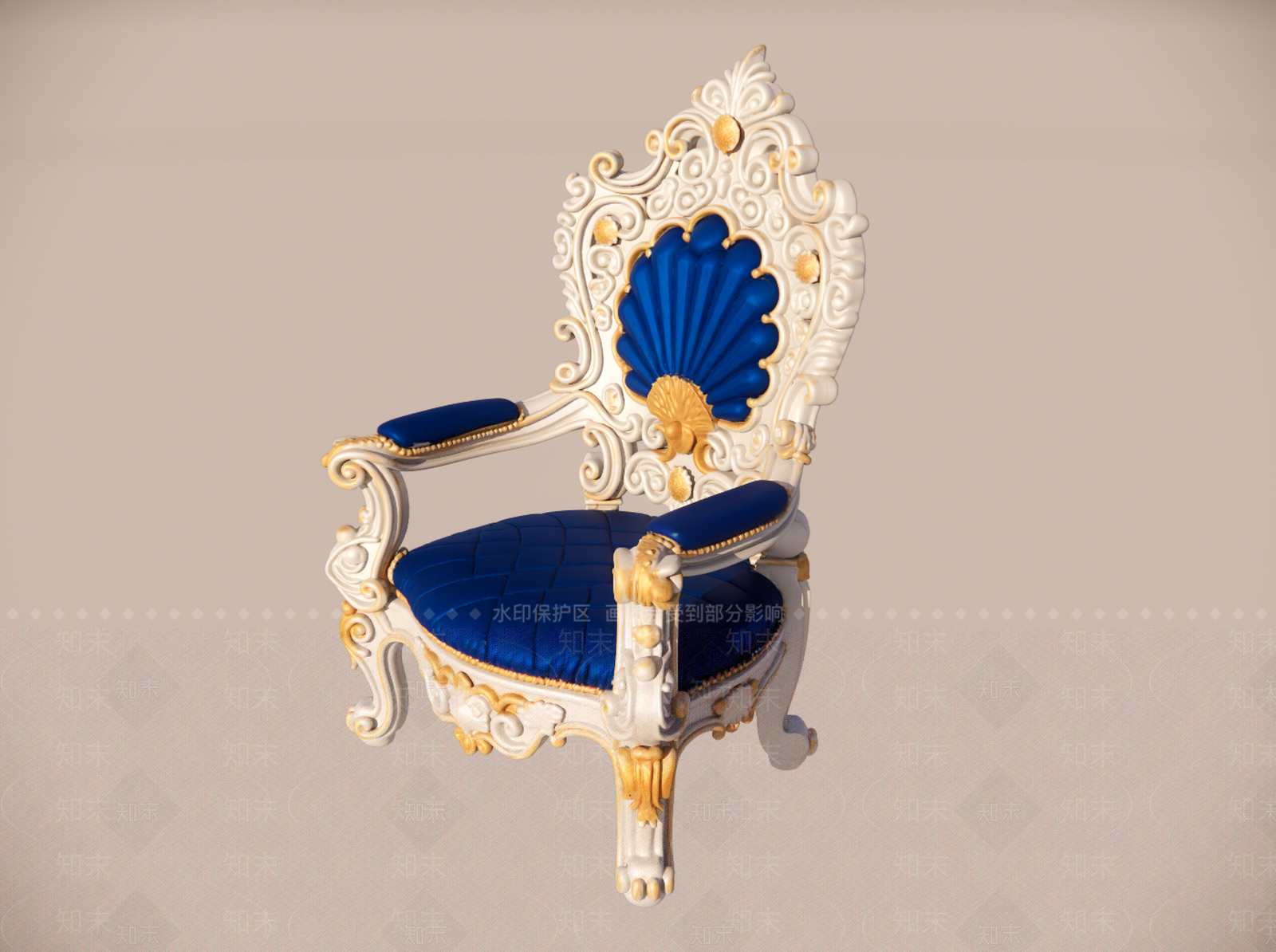 欧式美式单人沙发SU模型下载【ID:1200041455】