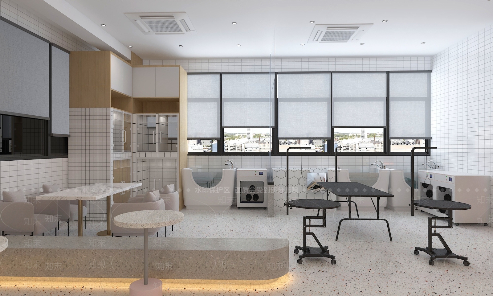 现代宠物店SU模型下载【ID:1200042015】
