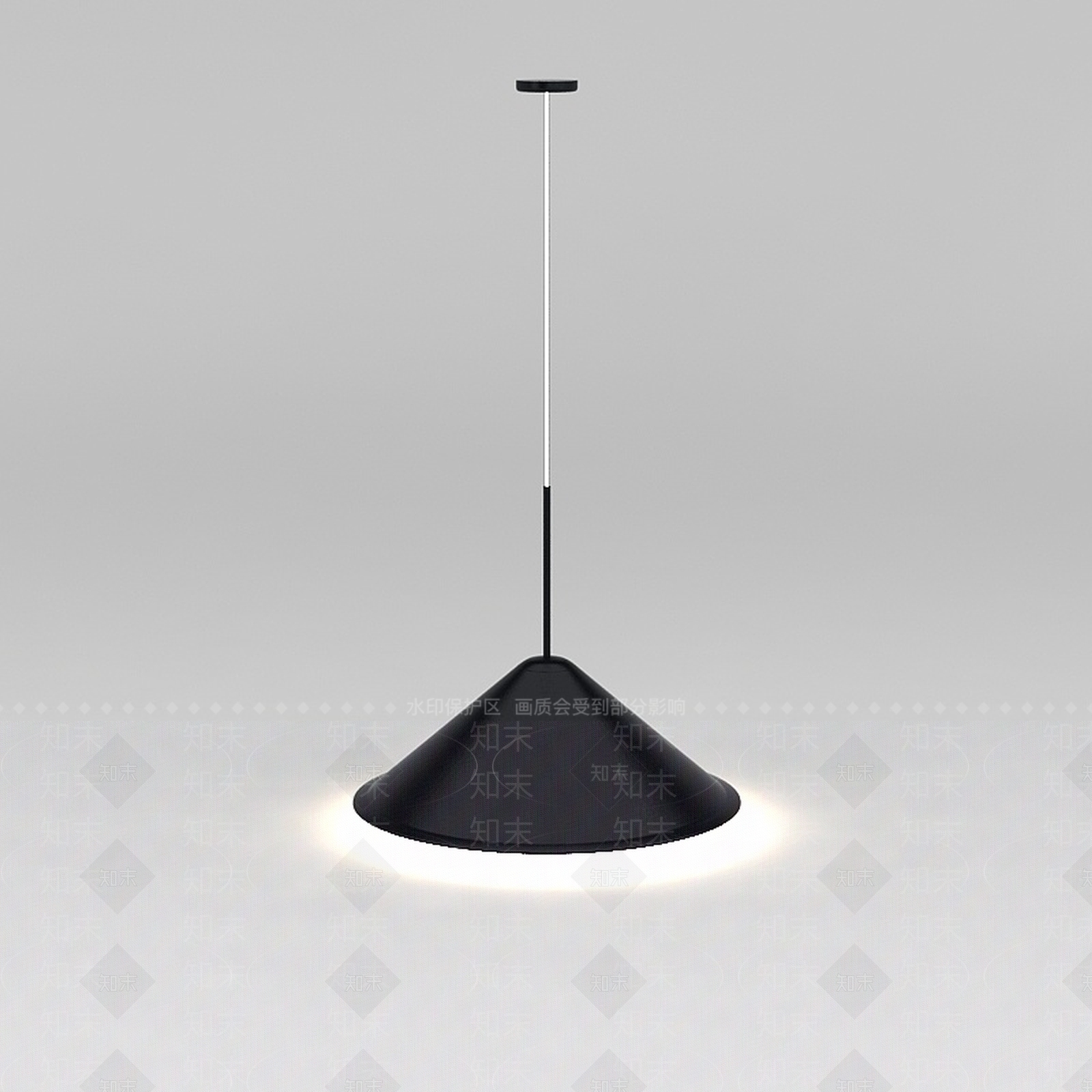 现代简约黑色吊灯3D模型下载【ID:1200044126】