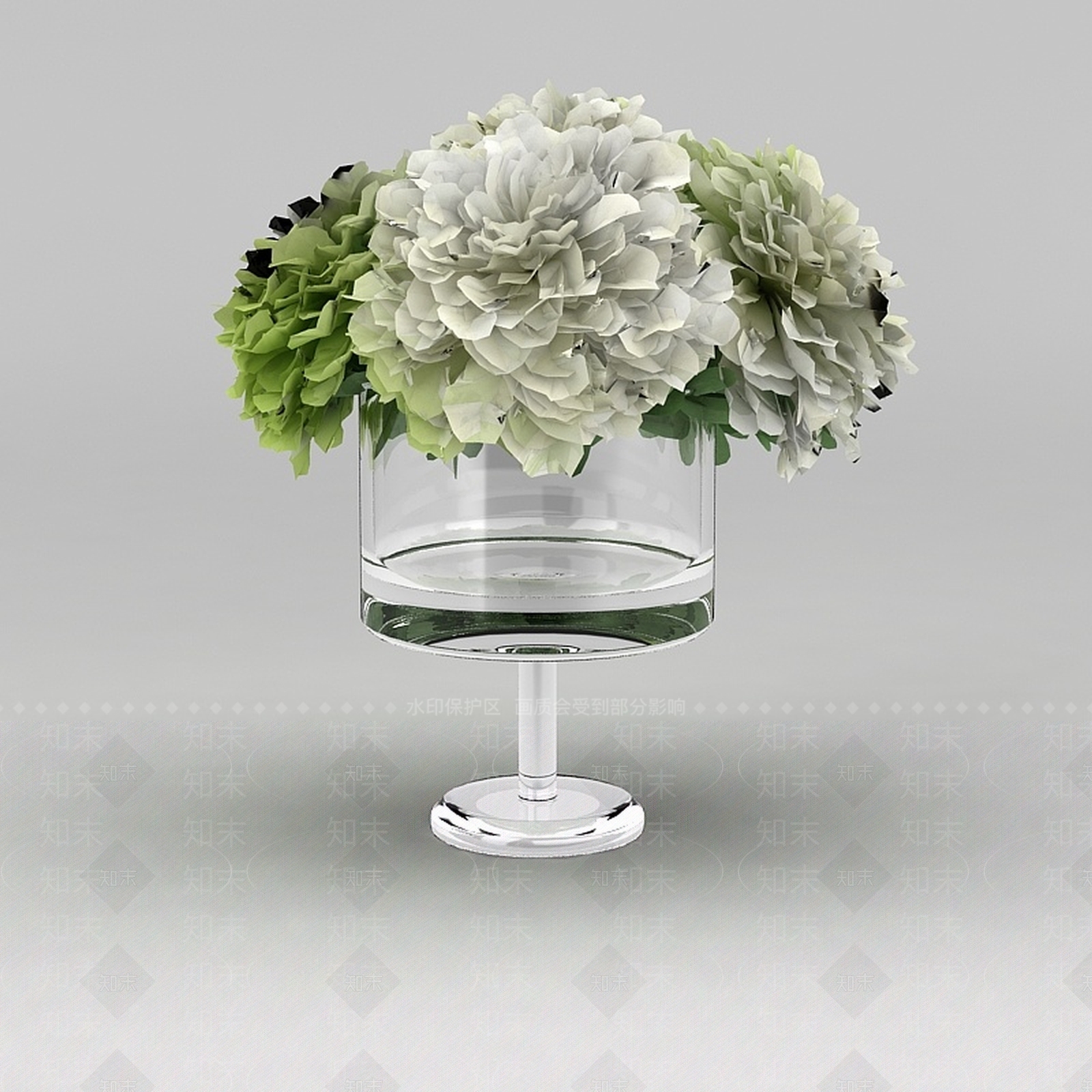 现代插花装饰3D模型下载【ID:1200044383】