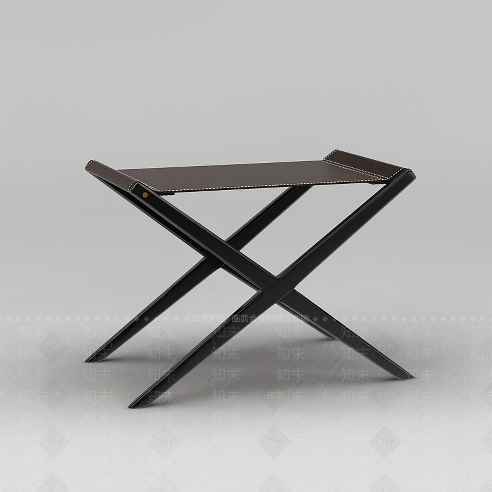 现代便携式折叠凳3D模型下载【ID:1200044349】