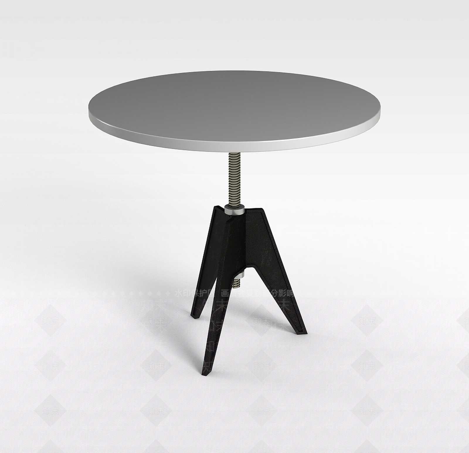 现代创意可升降吧台椅3D模型下载【ID:1200044556】