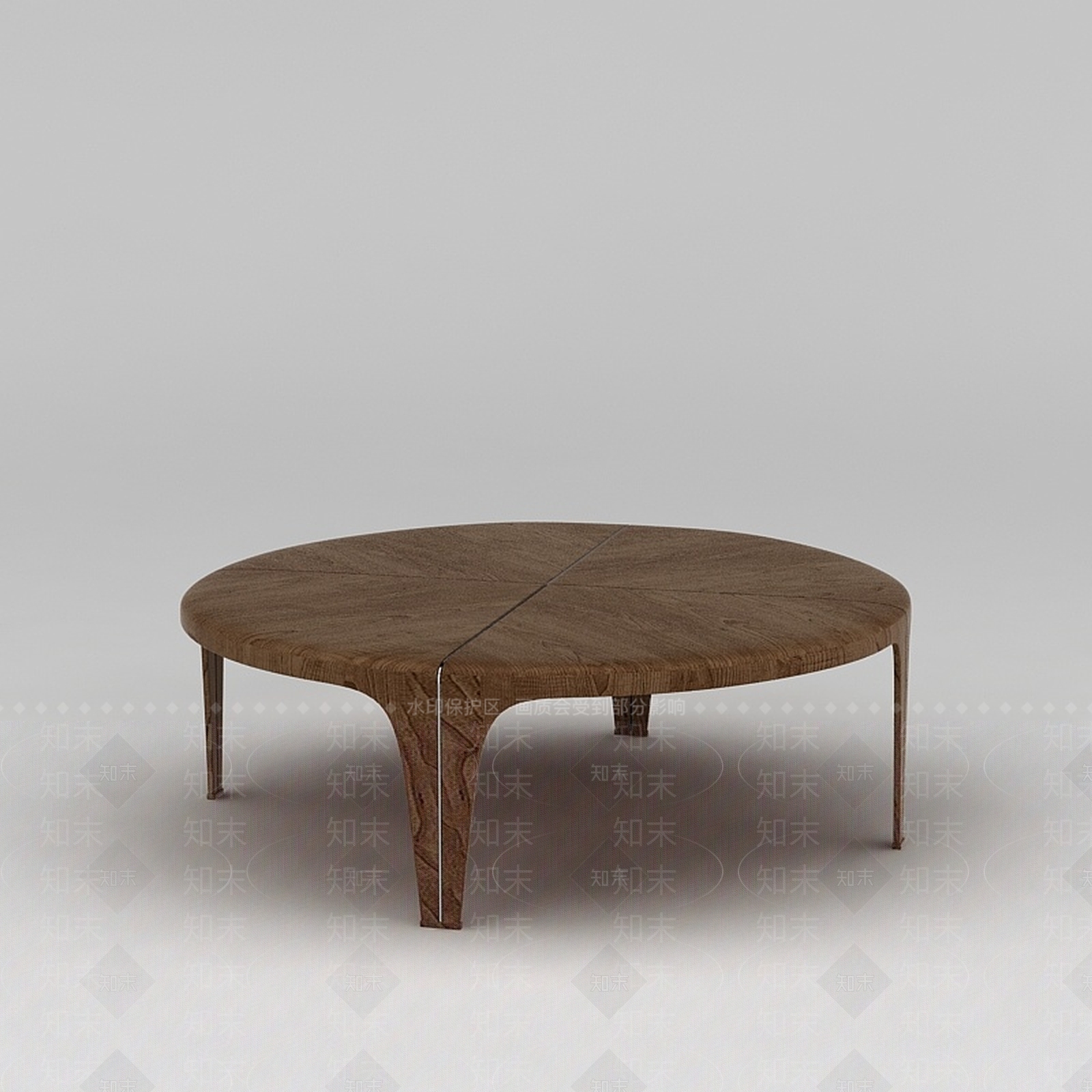 现代实木圆凳3D模型下载【ID:1200044519】