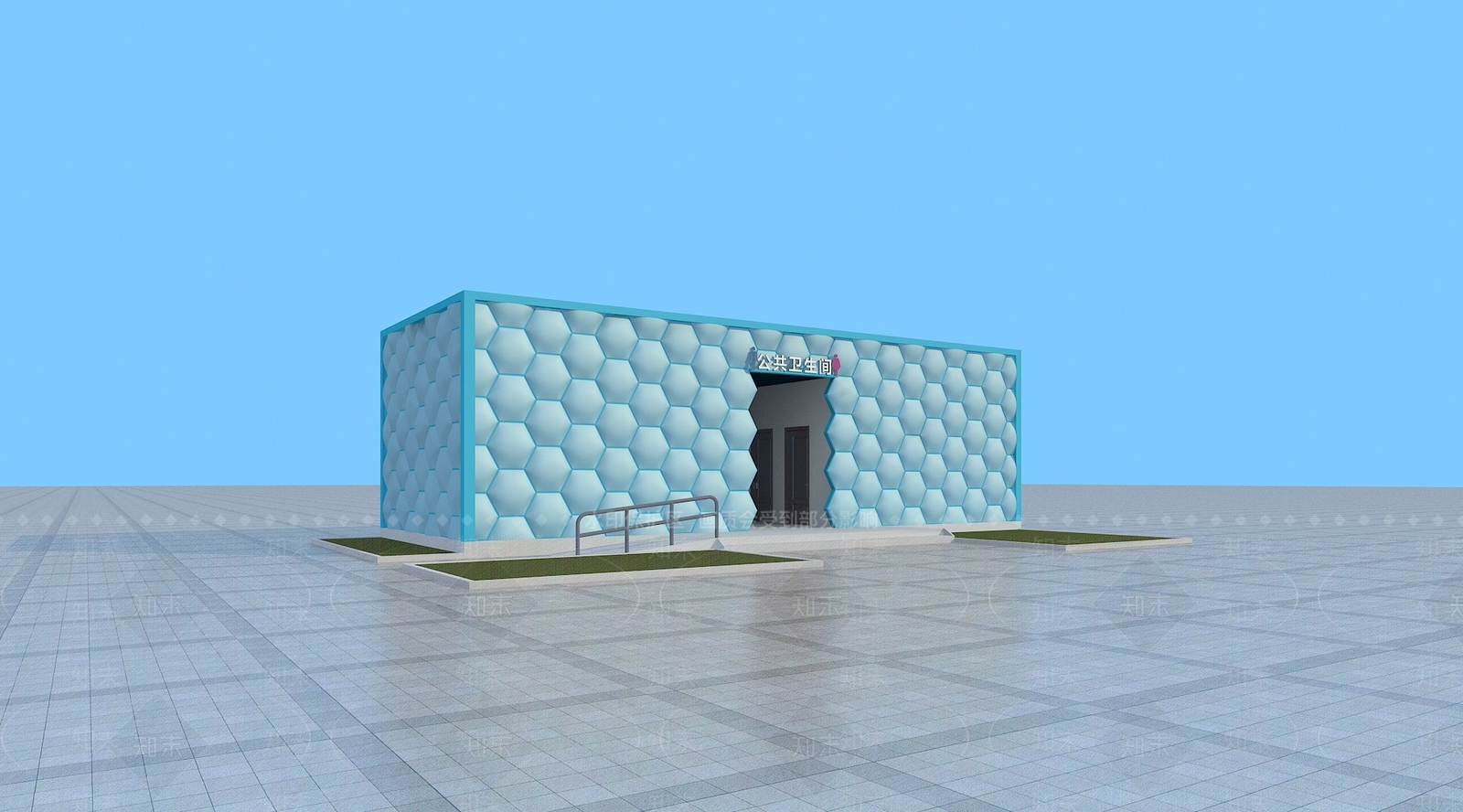 现代公厕3D模型下载【ID:1200045460】