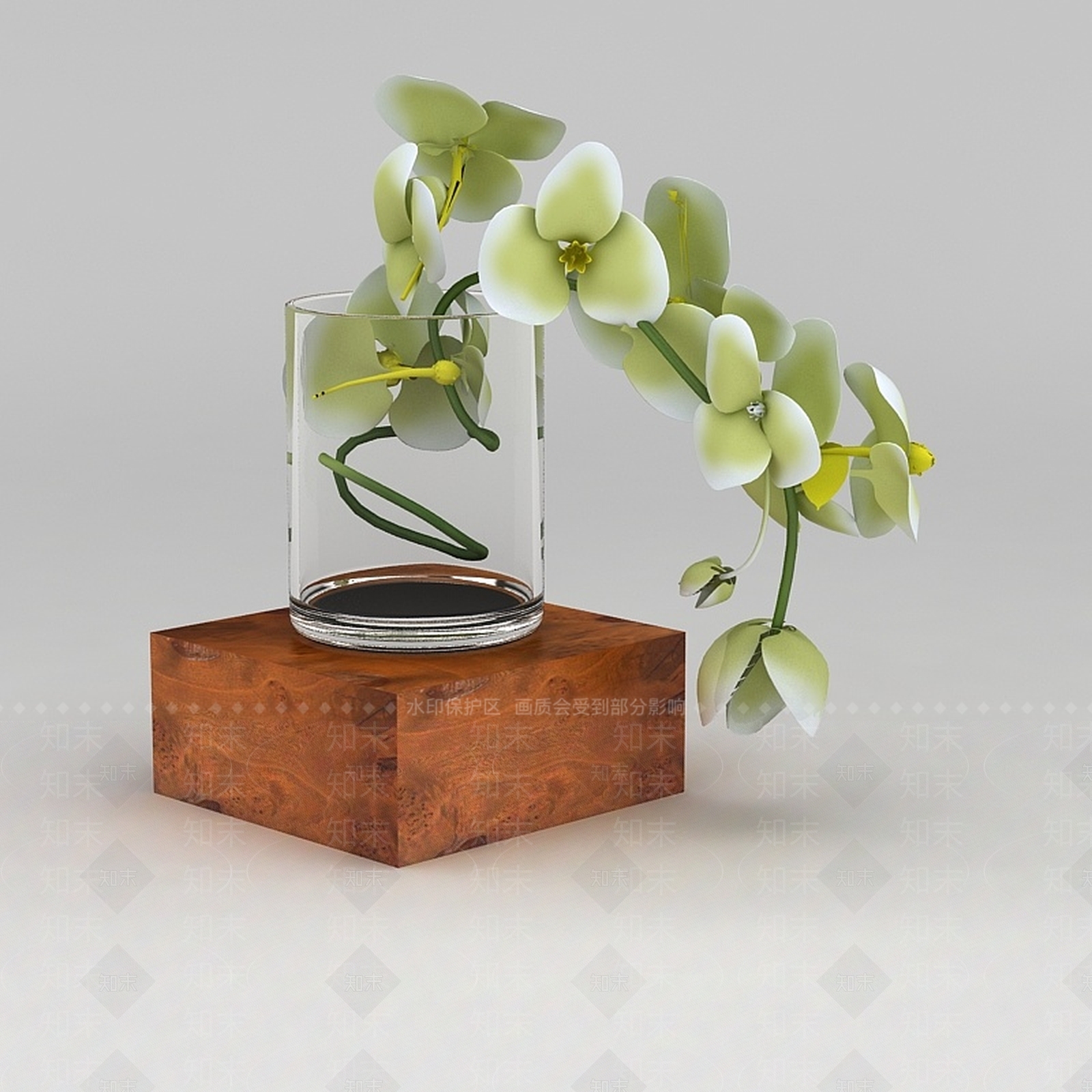 现代装饰花瓶摆件3D模型下载【ID:1200046137】
