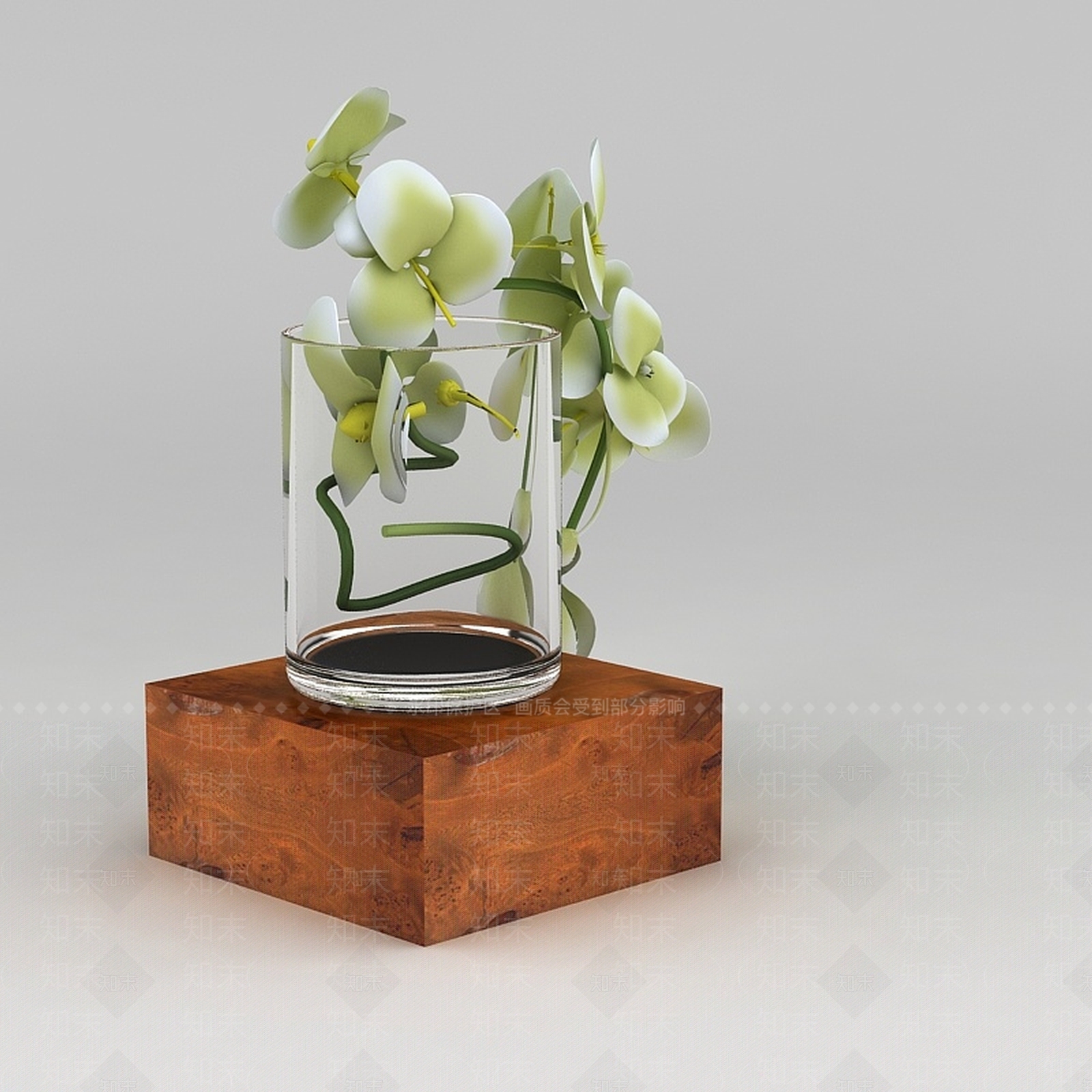 现代装饰花瓶摆件3D模型下载【ID:1200046137】