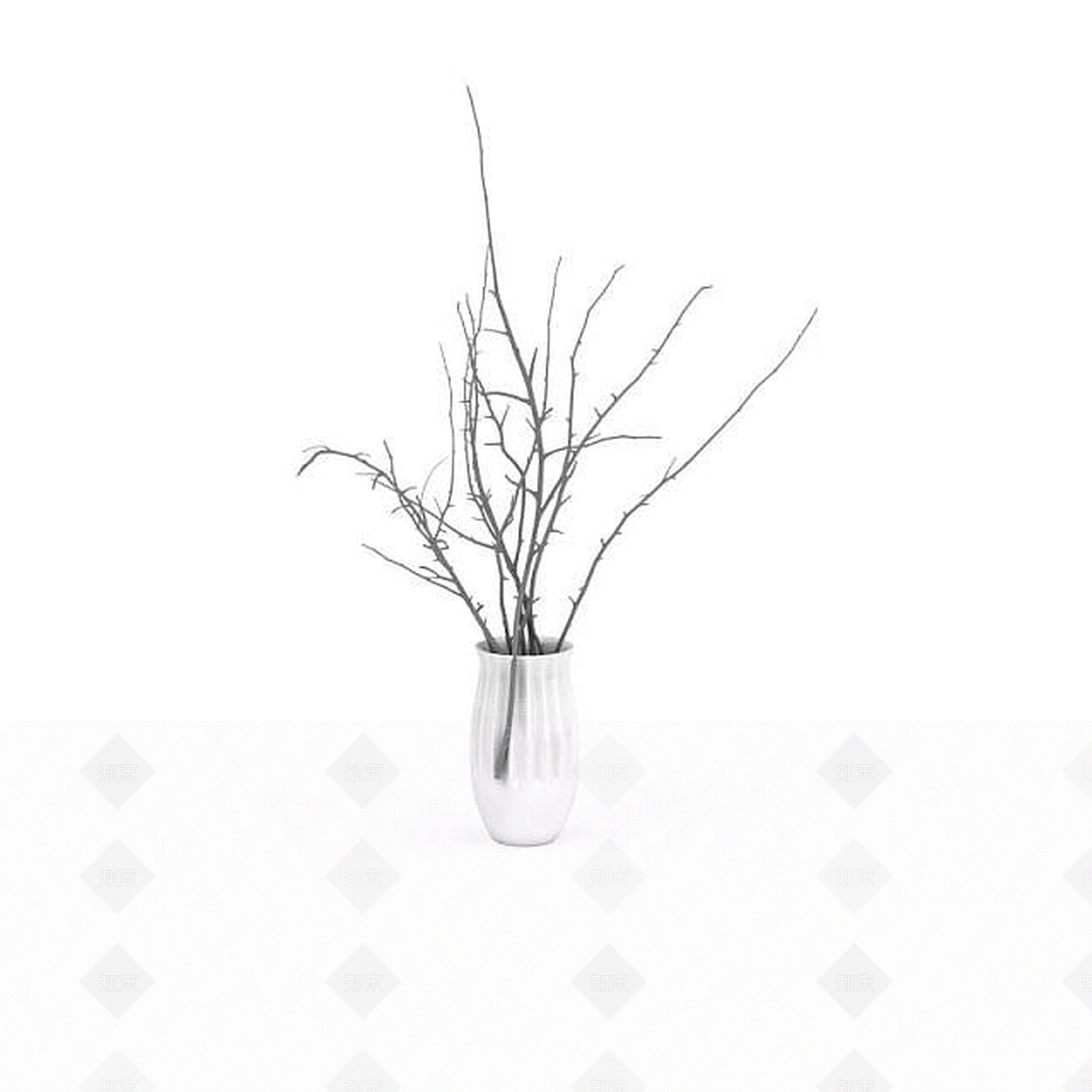 现代装饰花瓶3D模型下载【ID:1200047003】
