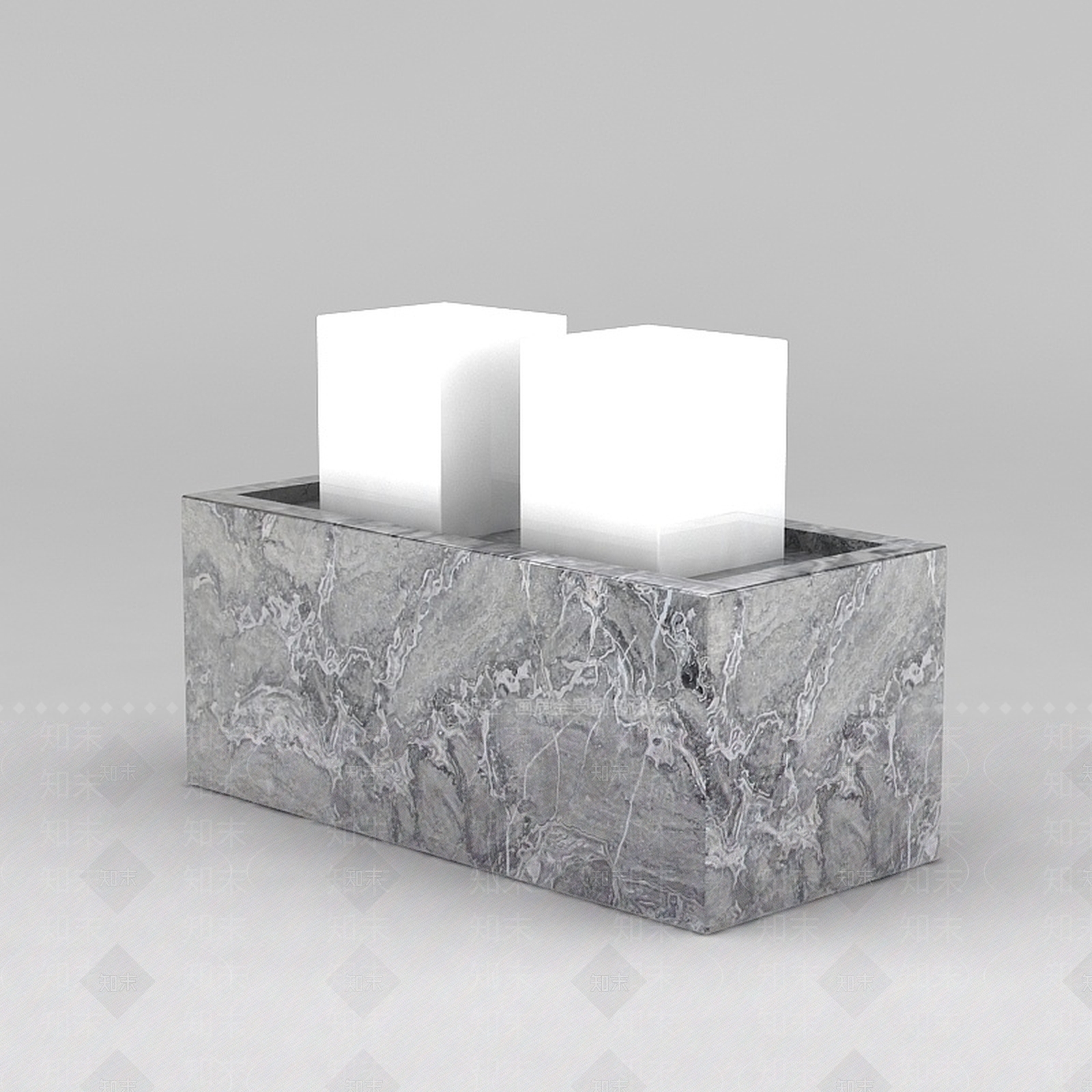 现代大理石砚台3D模型下载【ID:1200047284】