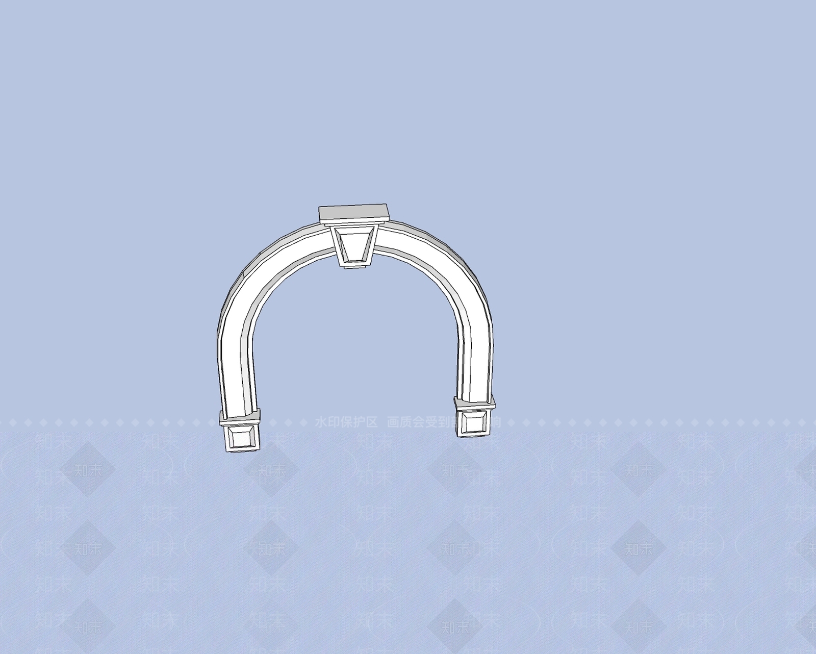 现代屋檐SU模型下载【ID:1200047343】