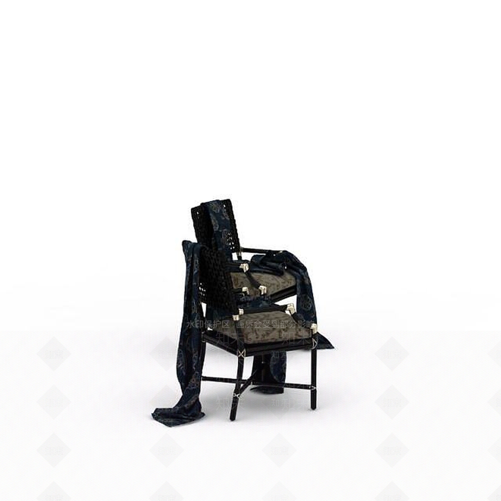 东南亚藤编椅子3D模型下载【ID:1200047378】