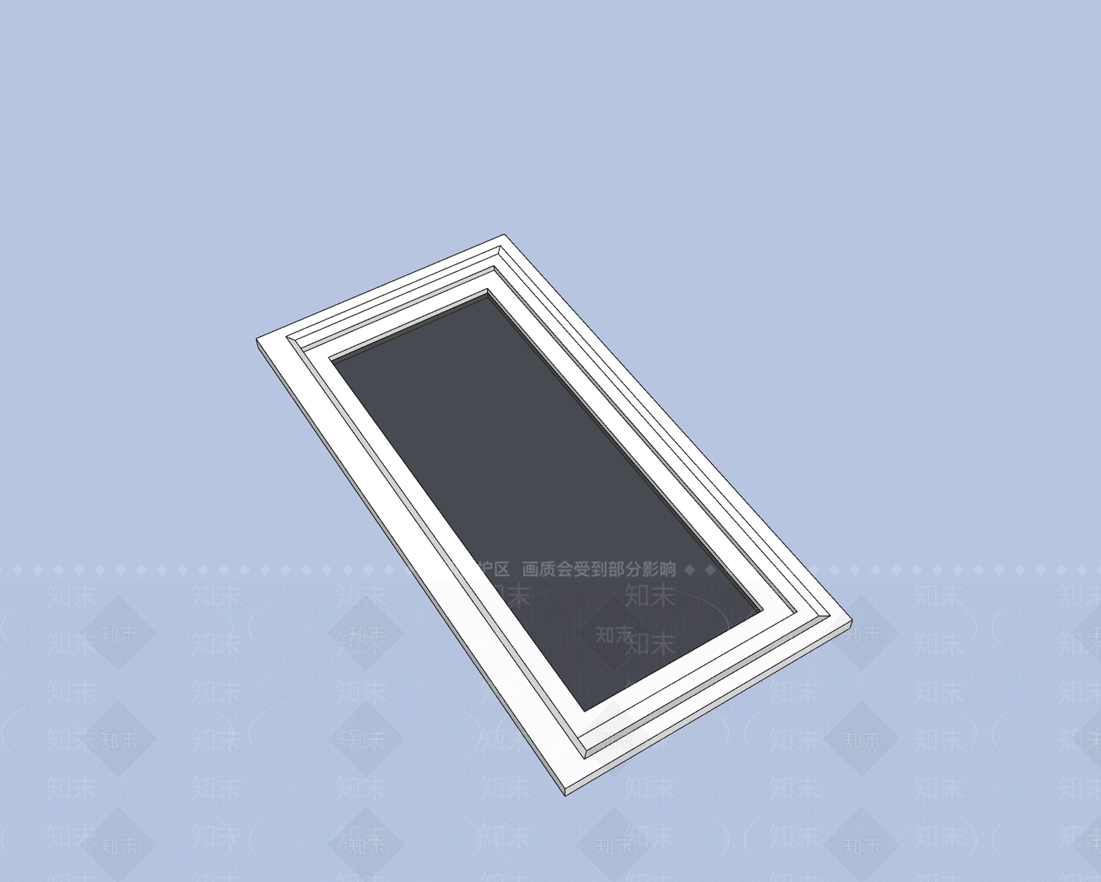 现代平开窗SU模型下载【ID:1200047668】