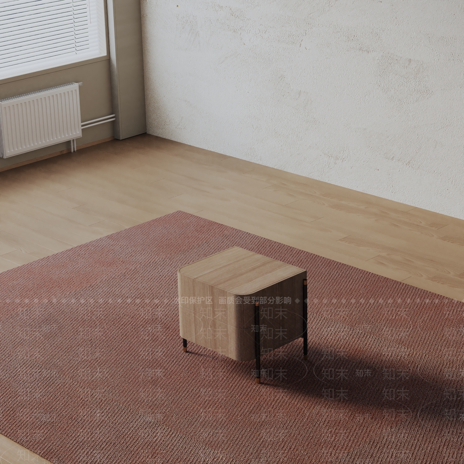 现代床头柜3D模型下载【ID:1200047979】