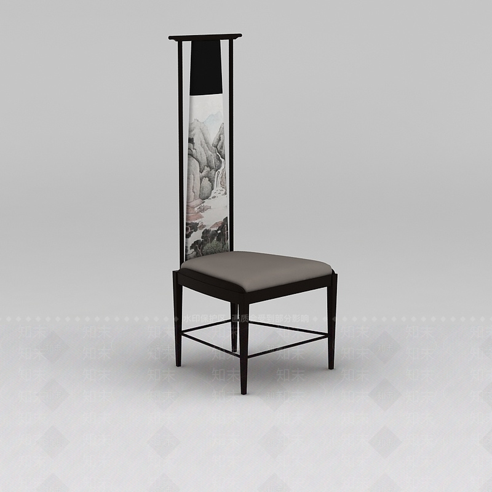 中式古风椅子中式座椅3D模型下载【ID:1200048029】