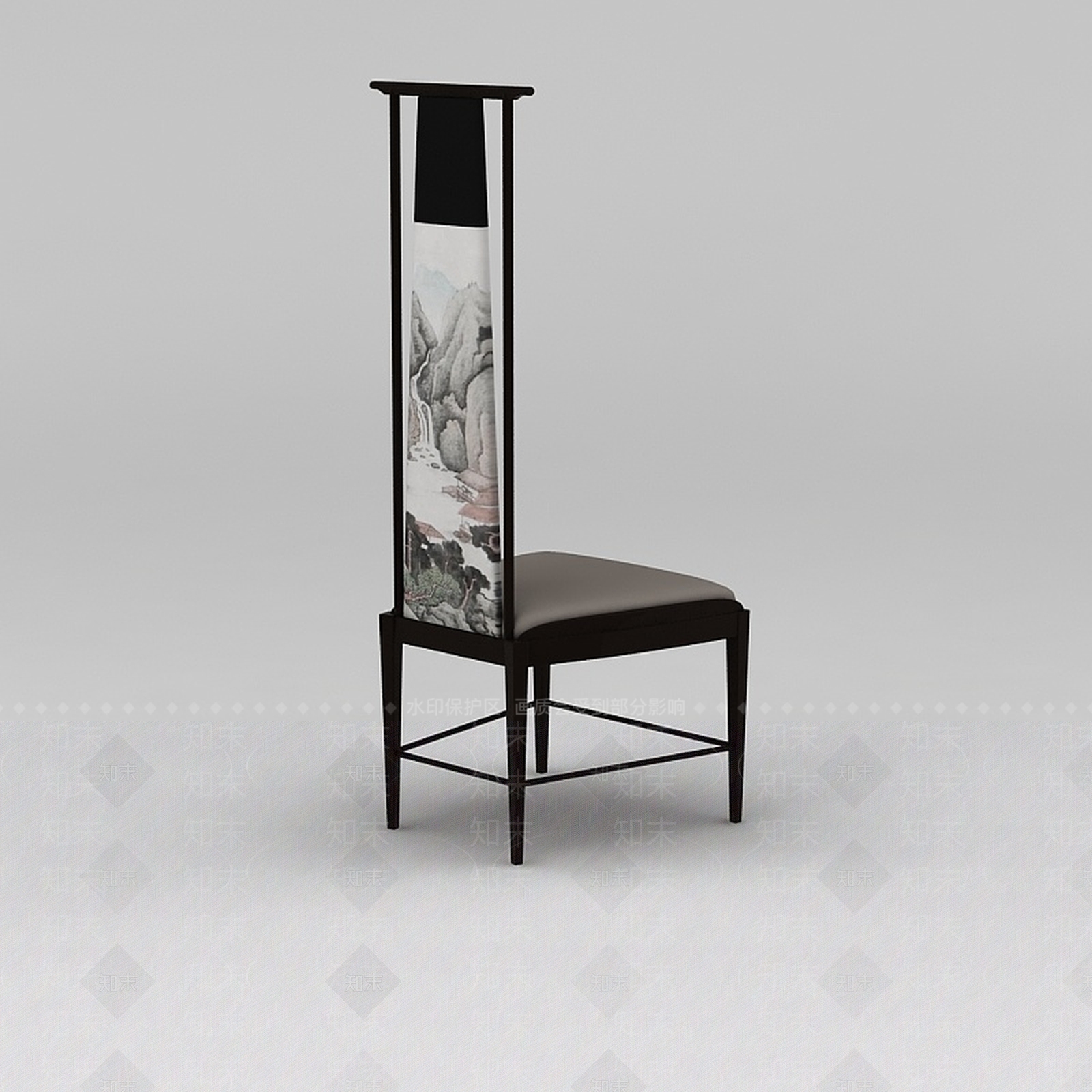 中式古风椅子中式座椅3D模型下载【ID:1200048029】