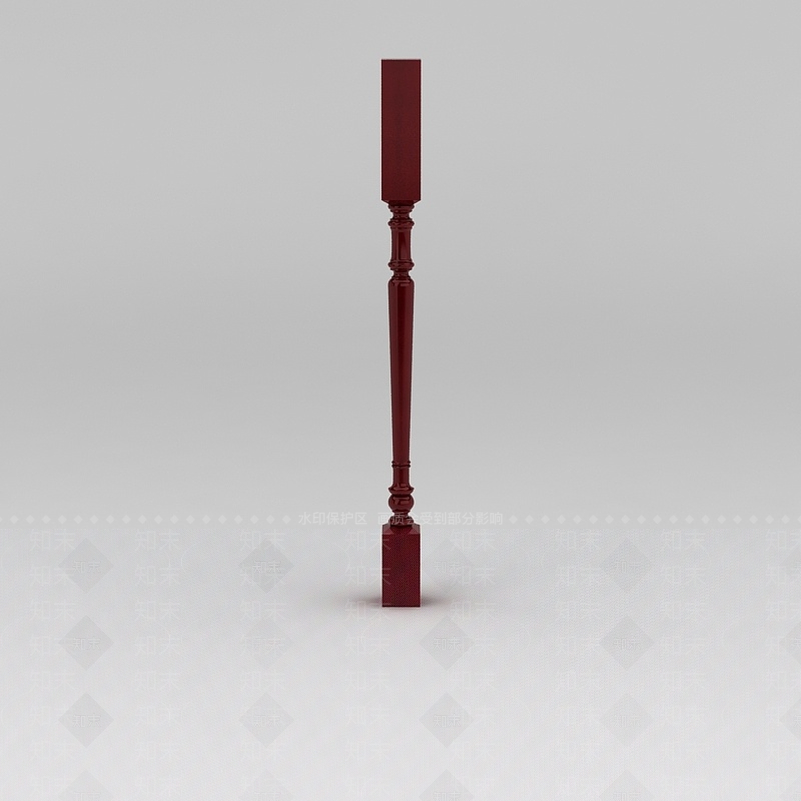 中式木腿3D模型下载【ID:1200048270】