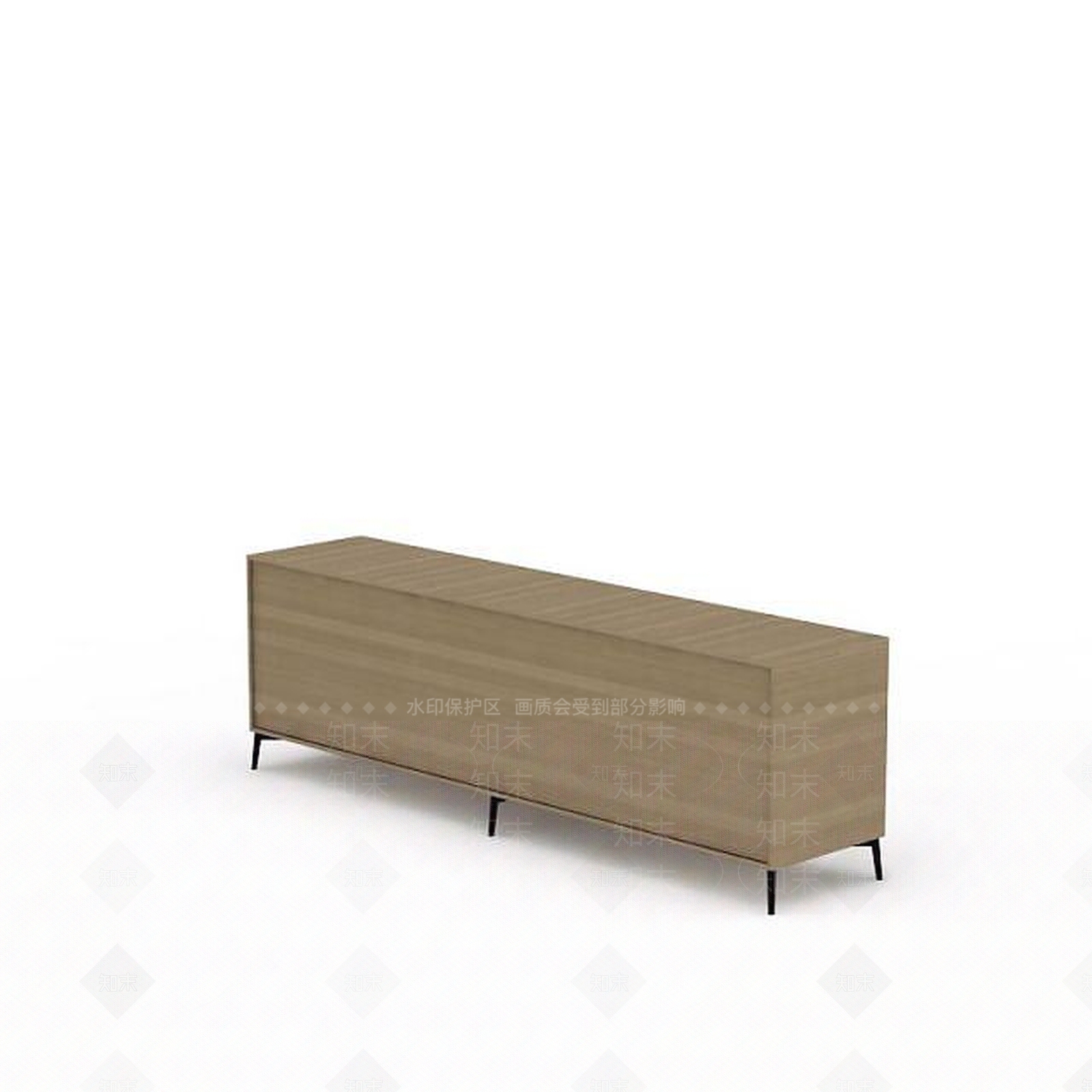现代简约实木电视柜3D模型下载【ID:1200048966】