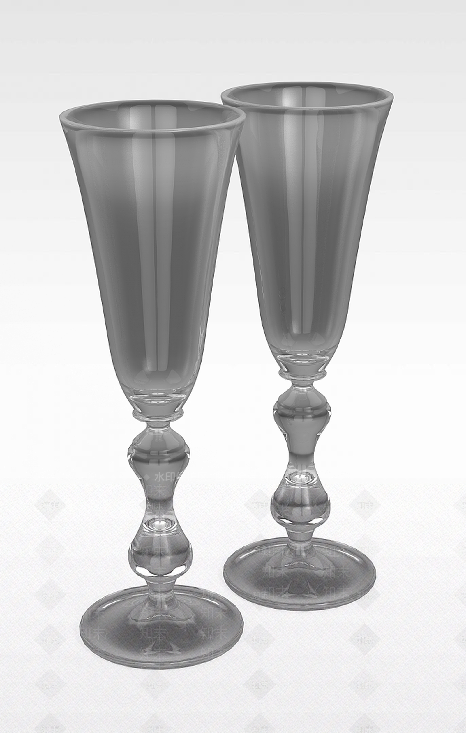 现代精品玻璃酒杯酒具3D模型下载【ID:1200049222】