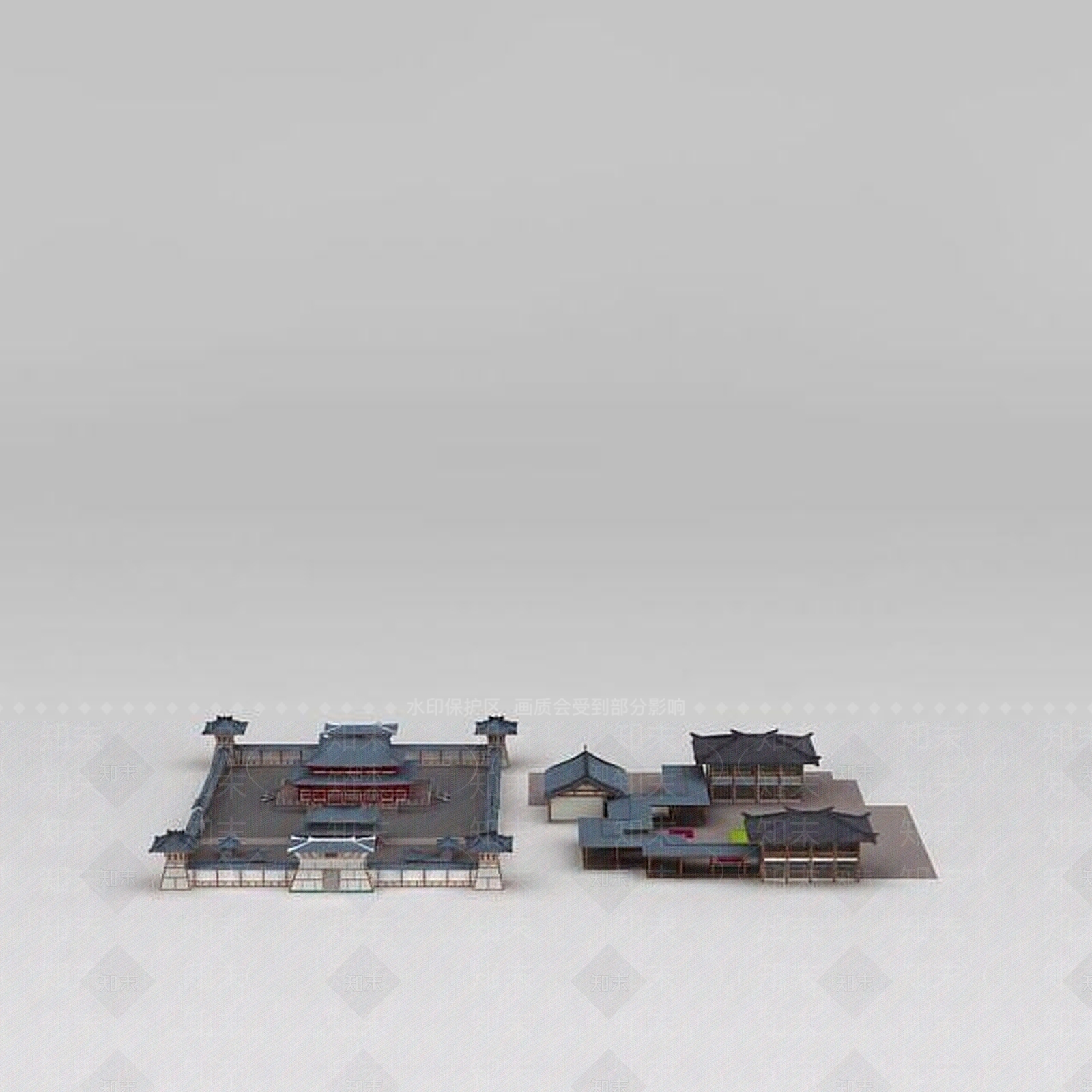 现代淮南王宫3D模型下载【ID:1200049963】