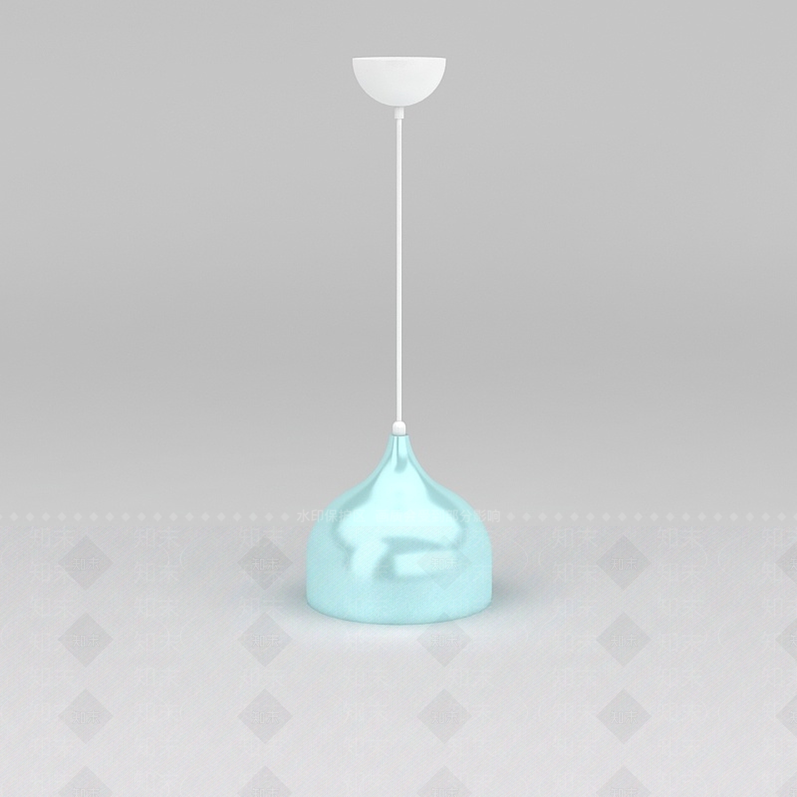 现代简约陶瓷吊灯3D模型下载【ID:1200050741】