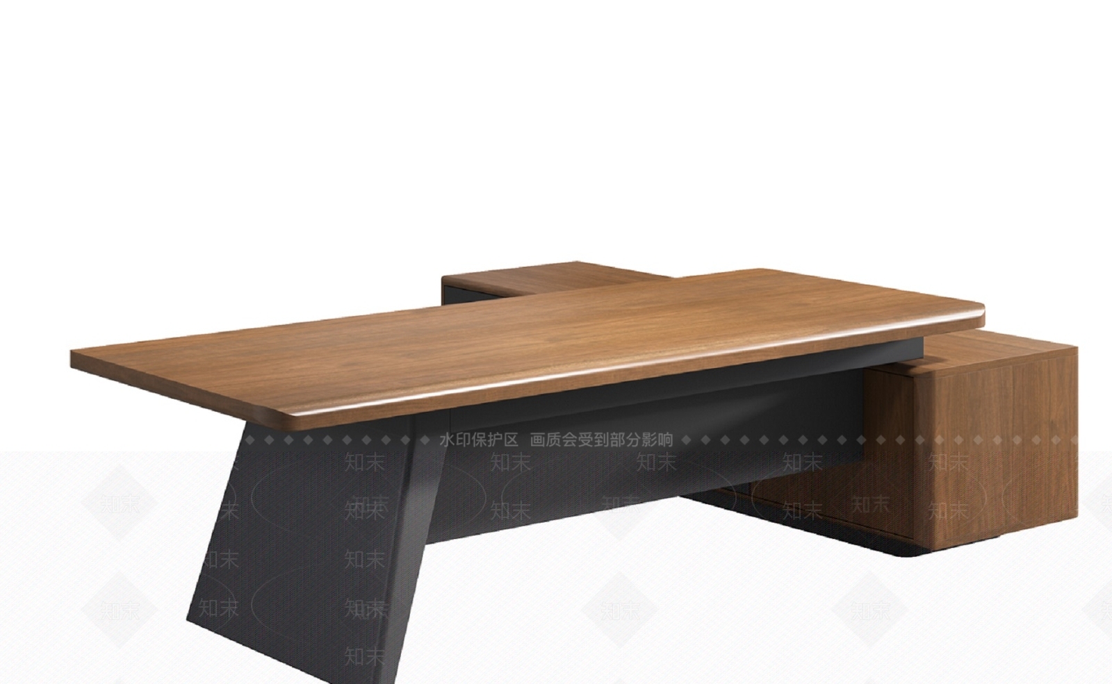 现代简约办公桌3D模型下载【ID:1200051074】