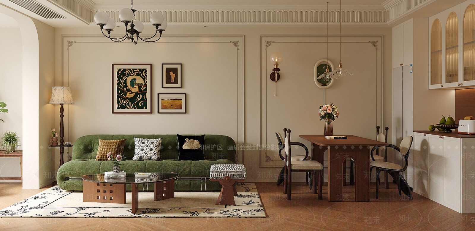 法式中古客餐厅3D模型下载【ID:1200052272】