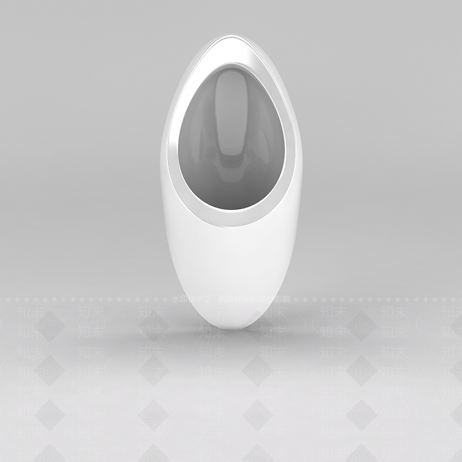 现代陶瓷小便器3D模型下载【ID:1200053456】