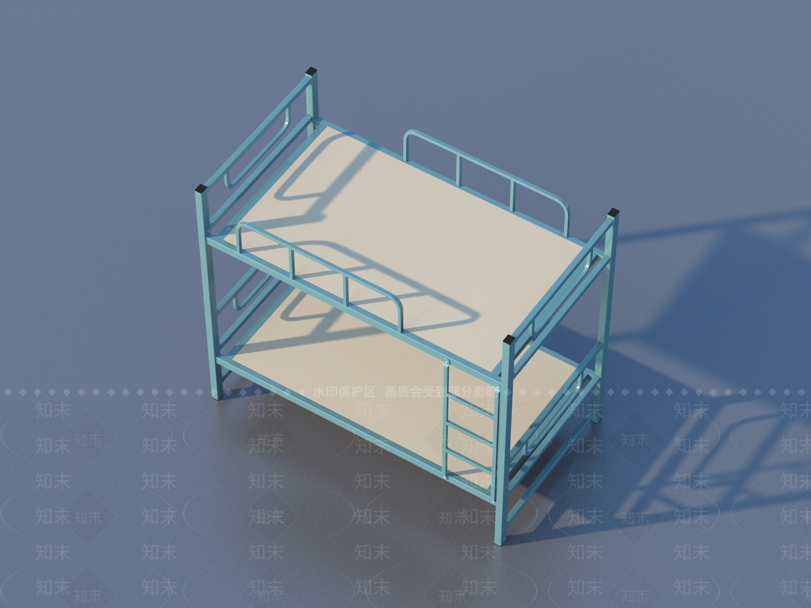 现代上下床3D模型下载【ID:1200053890】