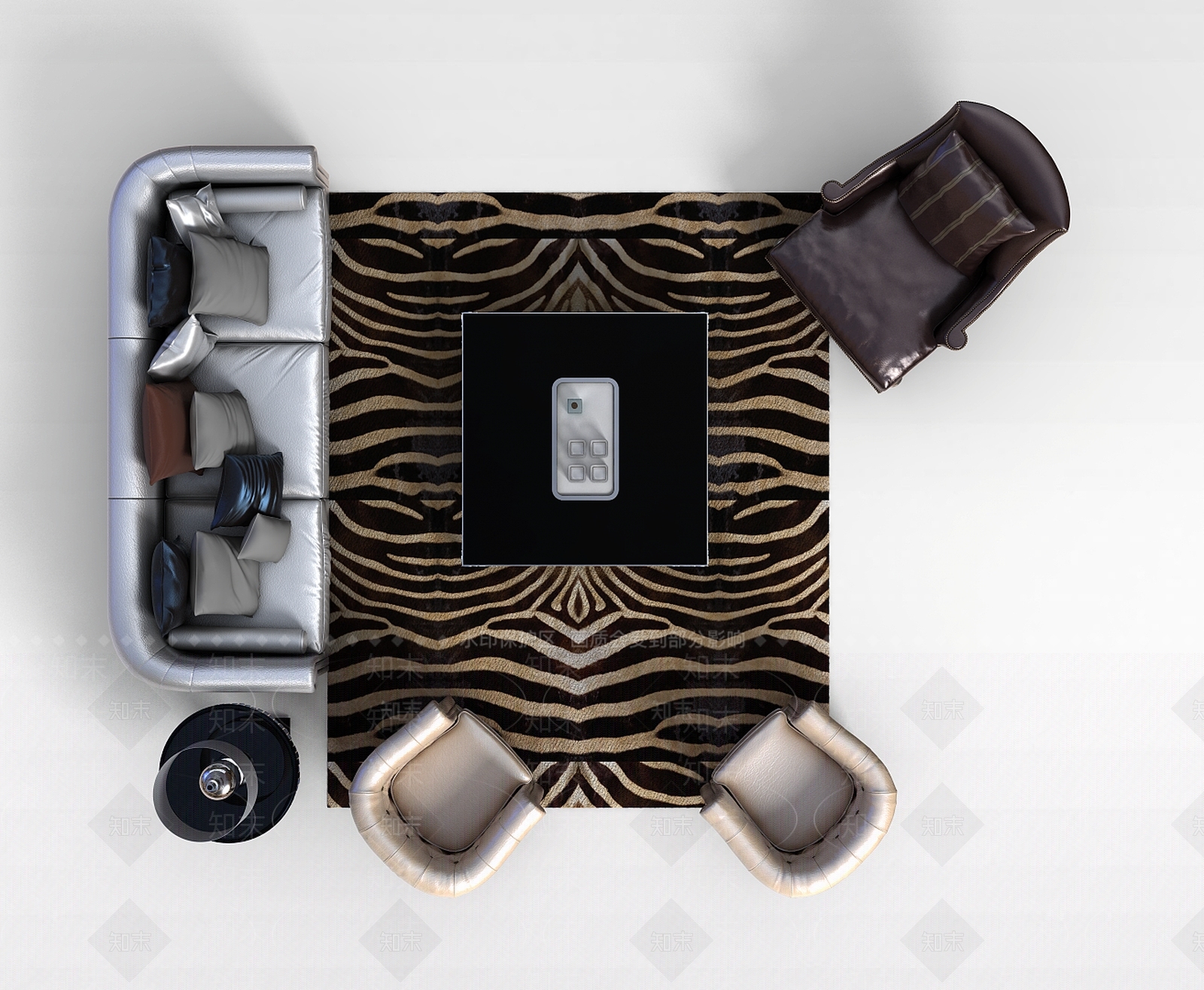 欧式古典欧式软包组合沙发3D模型下载【ID:1200053738】