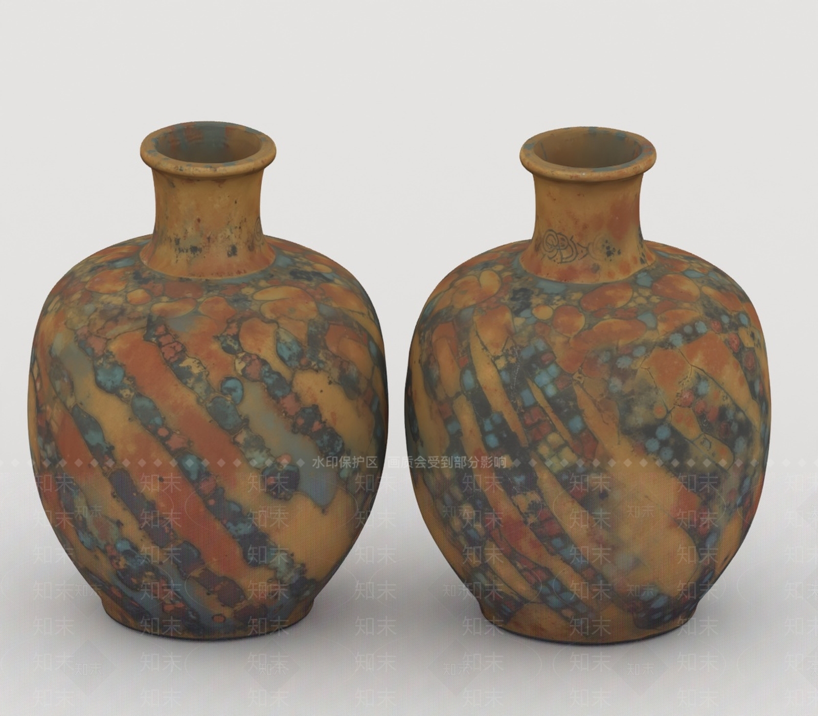 现代摆件组合3D模型下载【ID:1200054841】